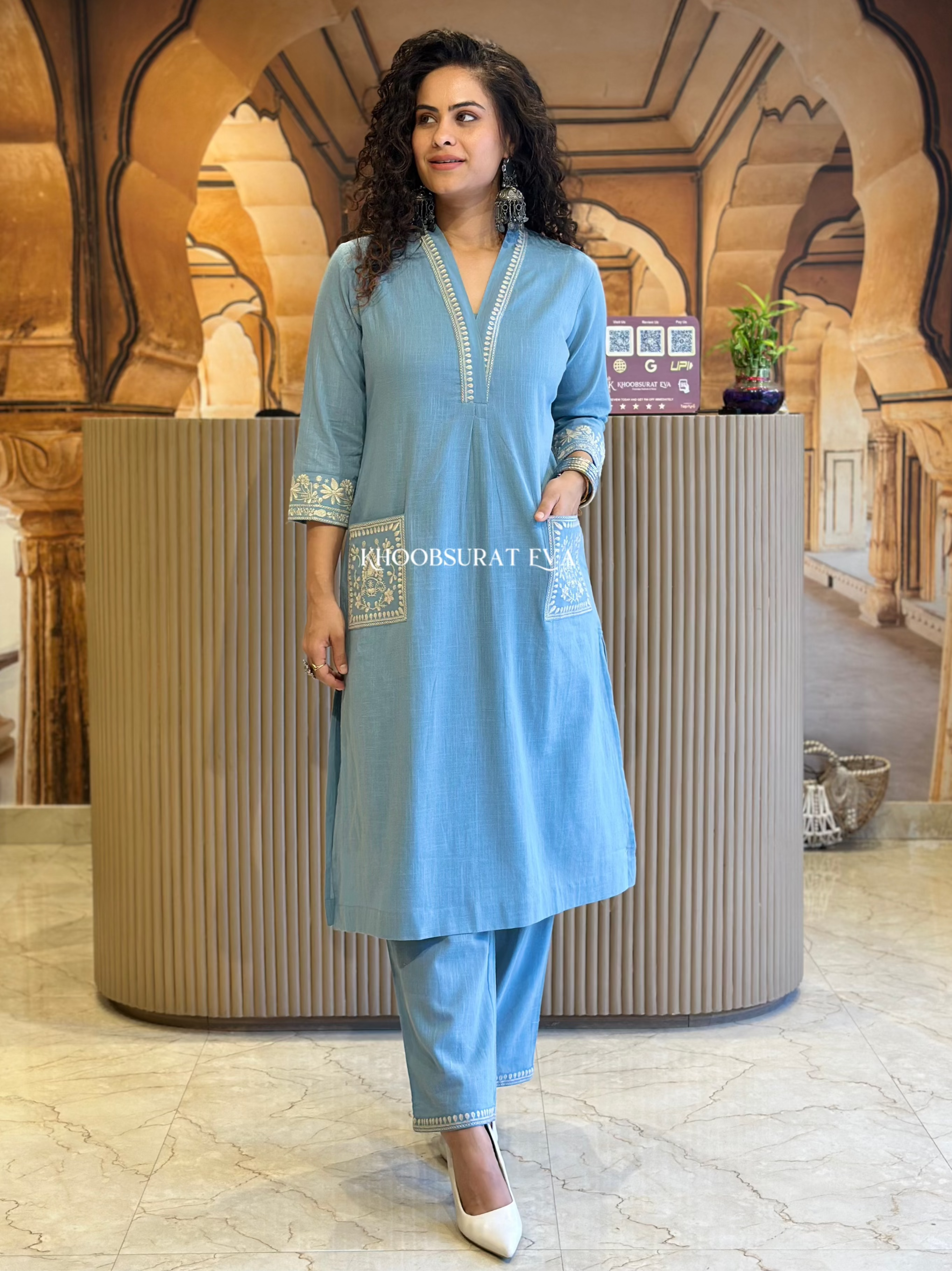 Beauty Haul Blue Kurta Set