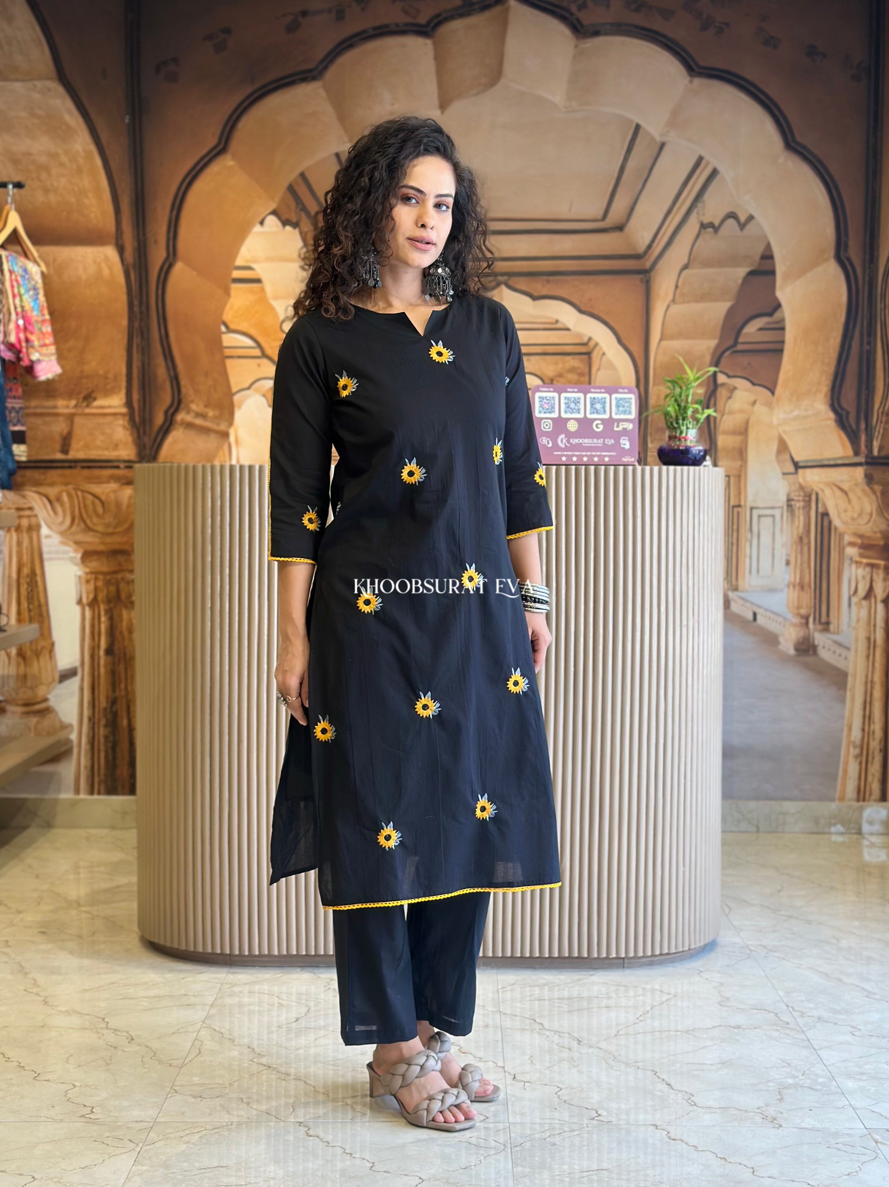Everlasting Rich Black Kurta Set