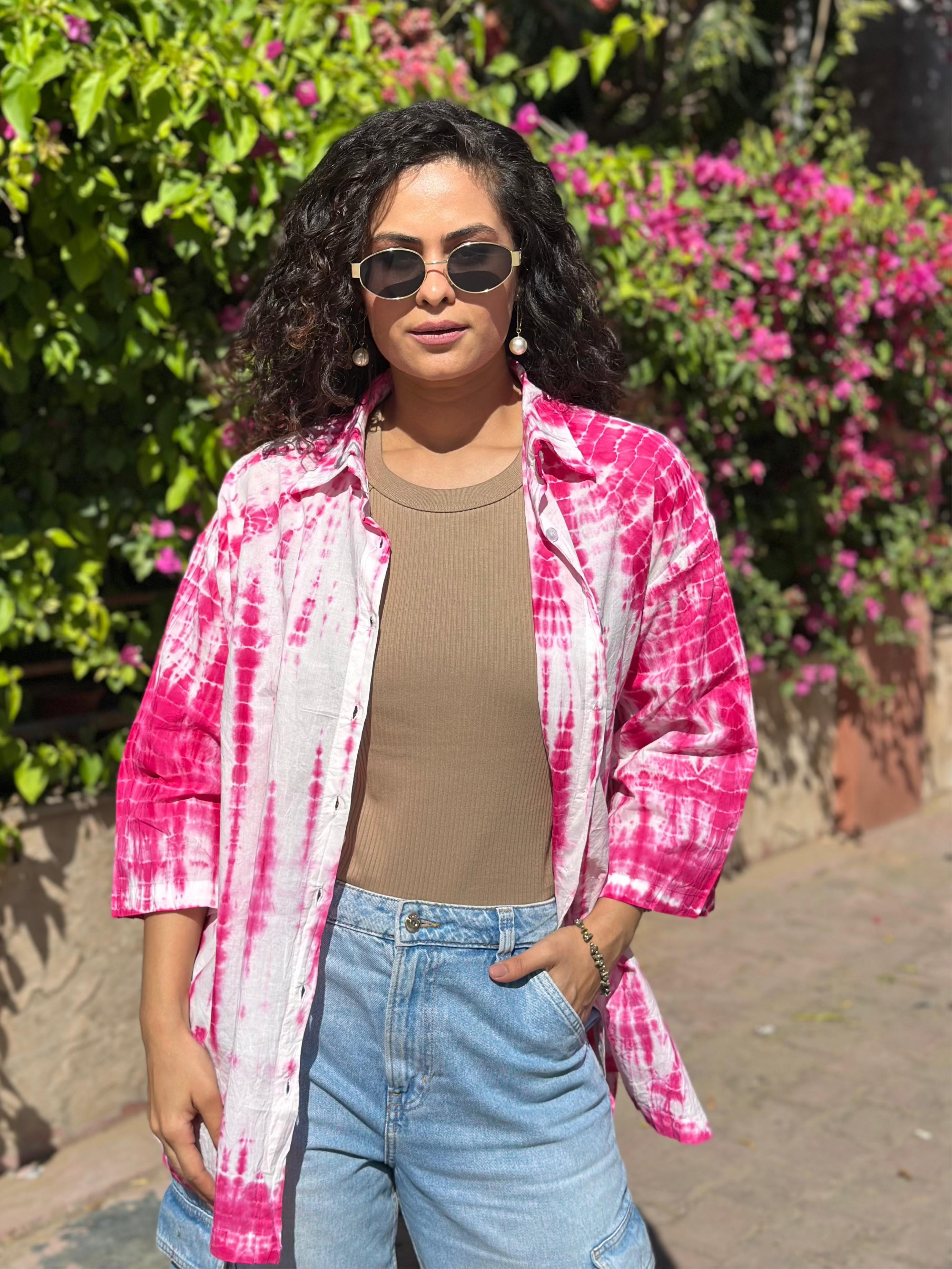 MULAN PINK OVERSIZED SHIRT