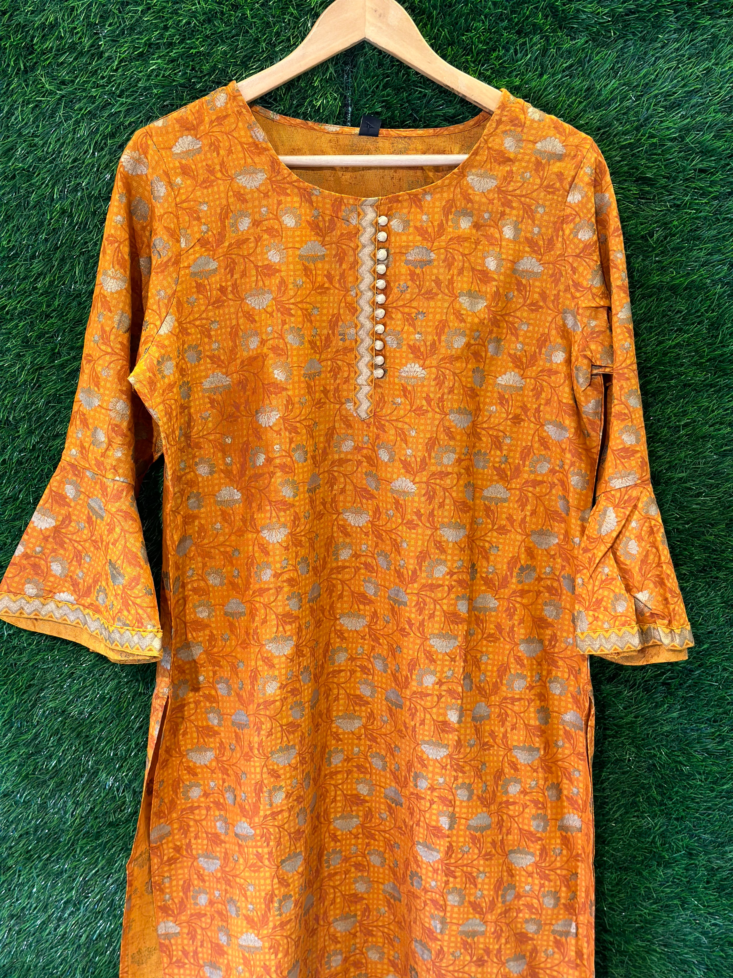 ORANGE FESTIVE WOMEN KURTA