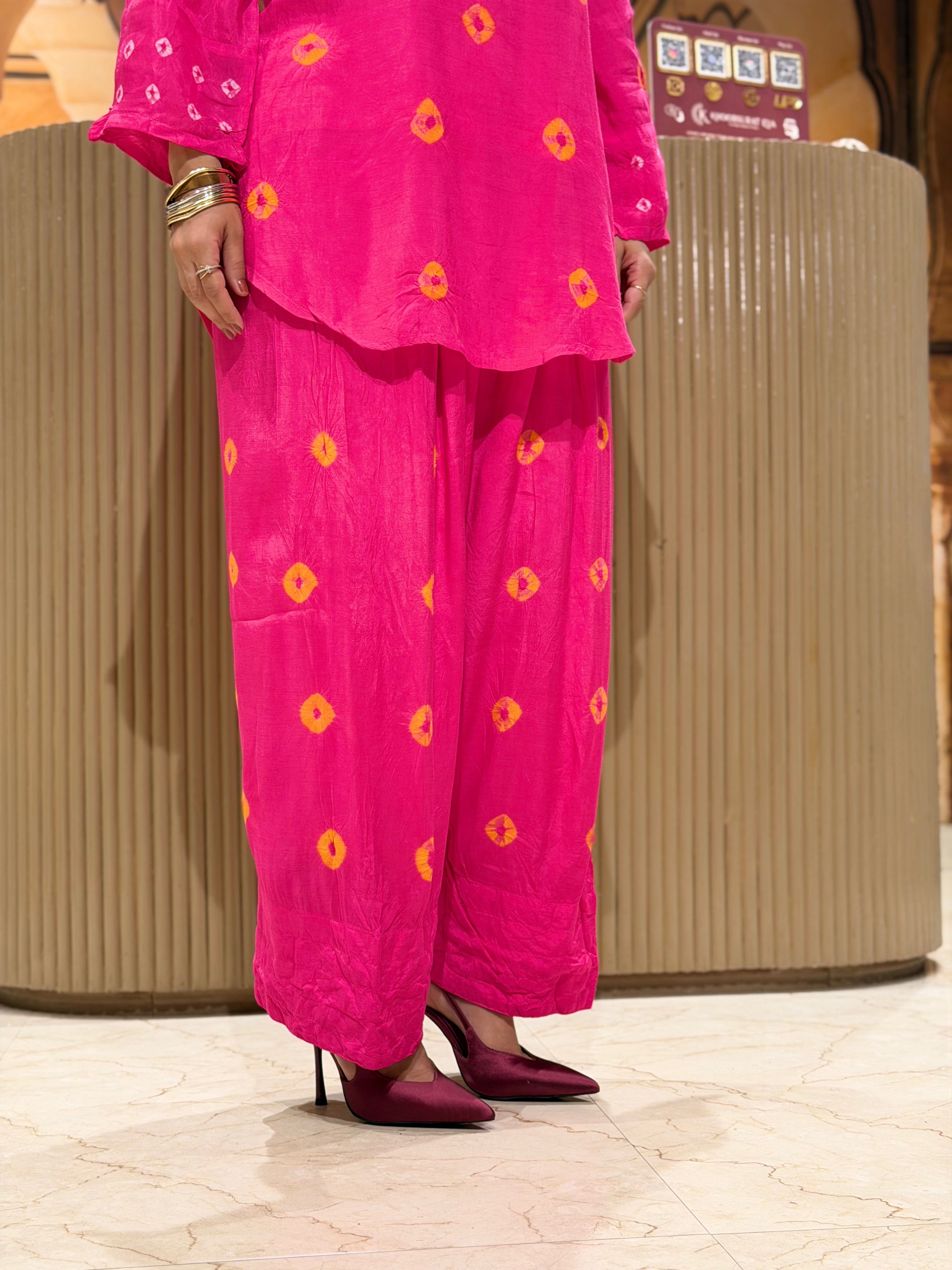 Royal Jaipur Pink Bandni Coord