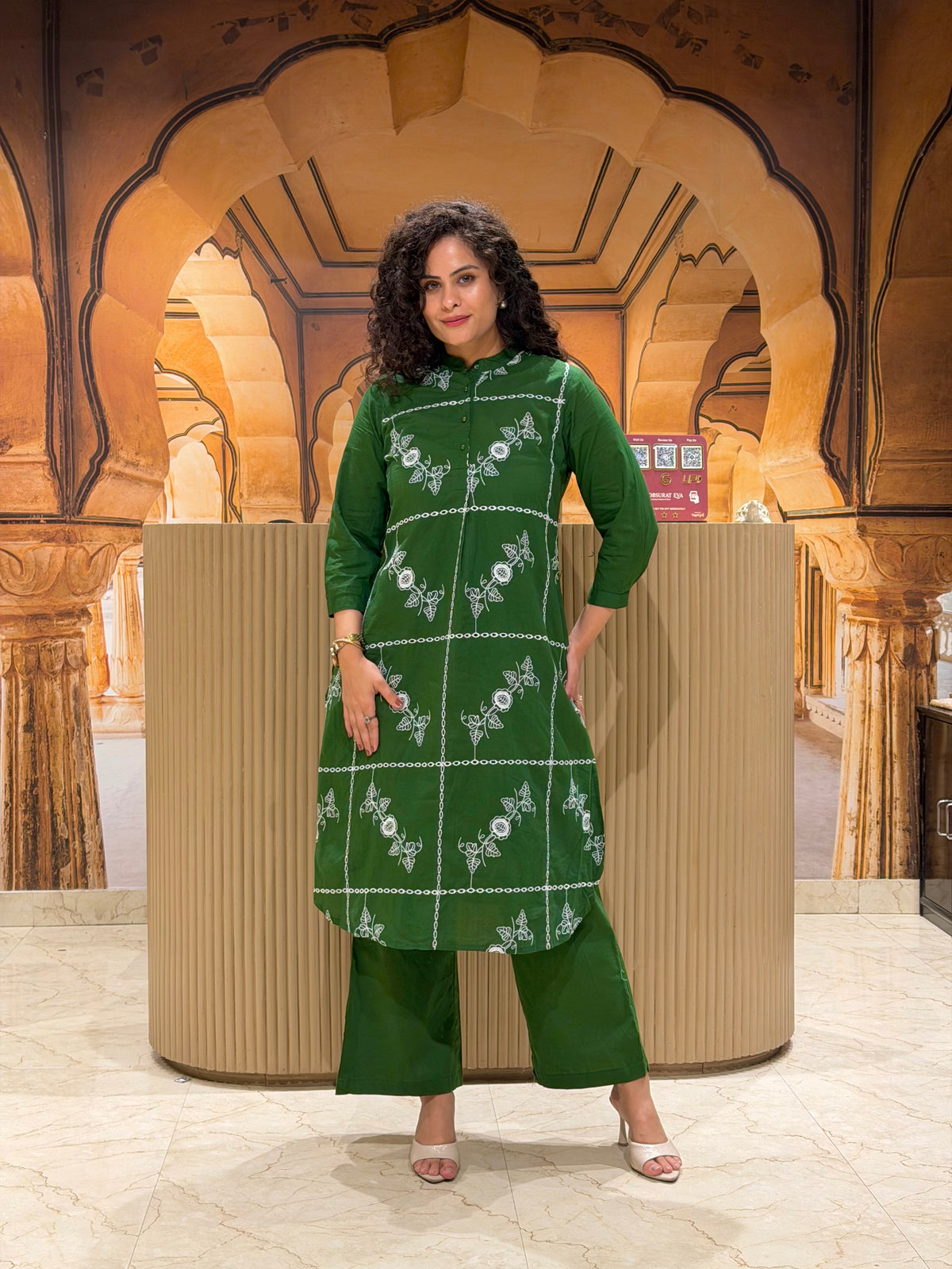Floral Charm Embroidered Kurta Set