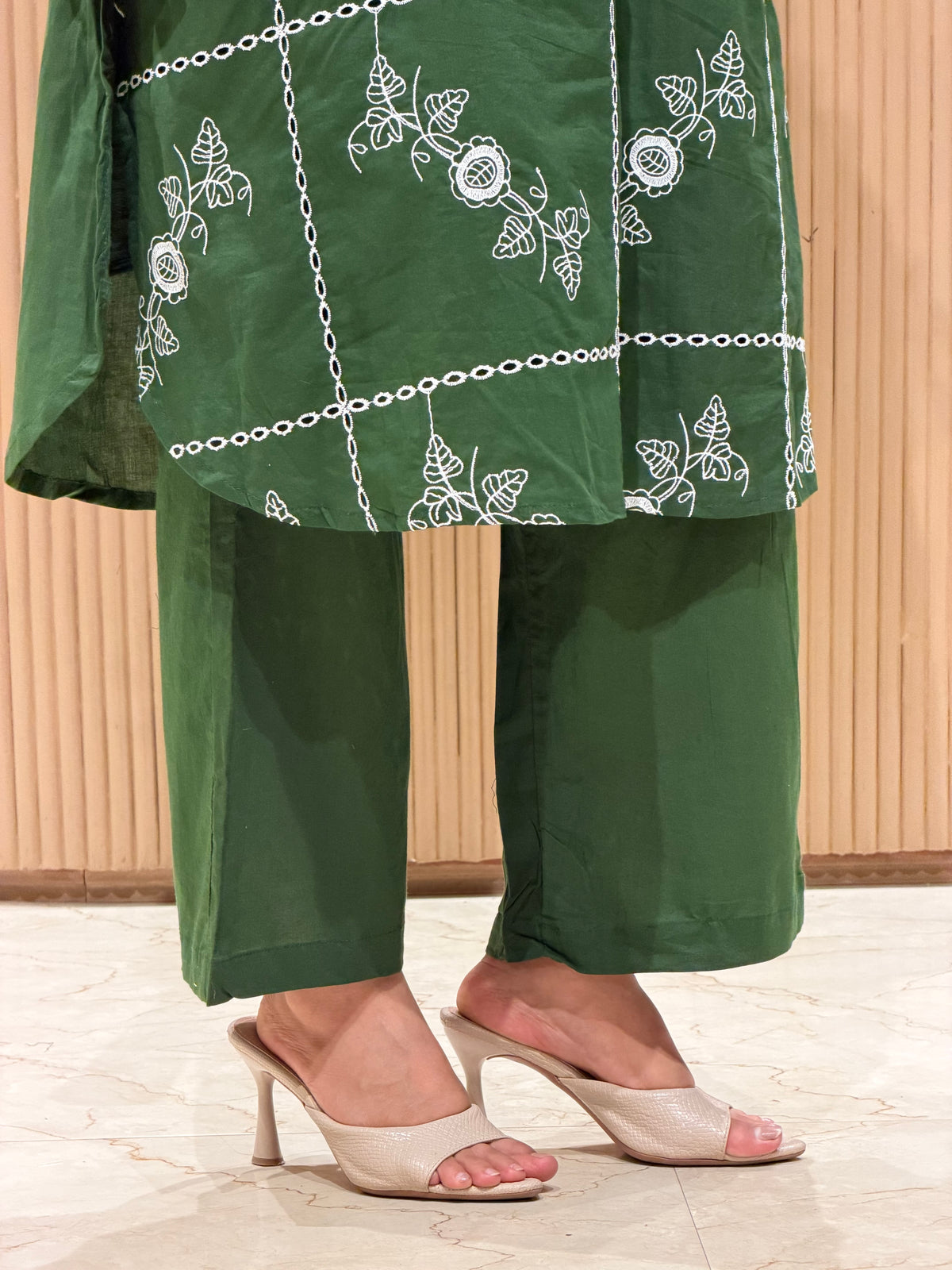 Floral Charm Embroidered Kurta Set