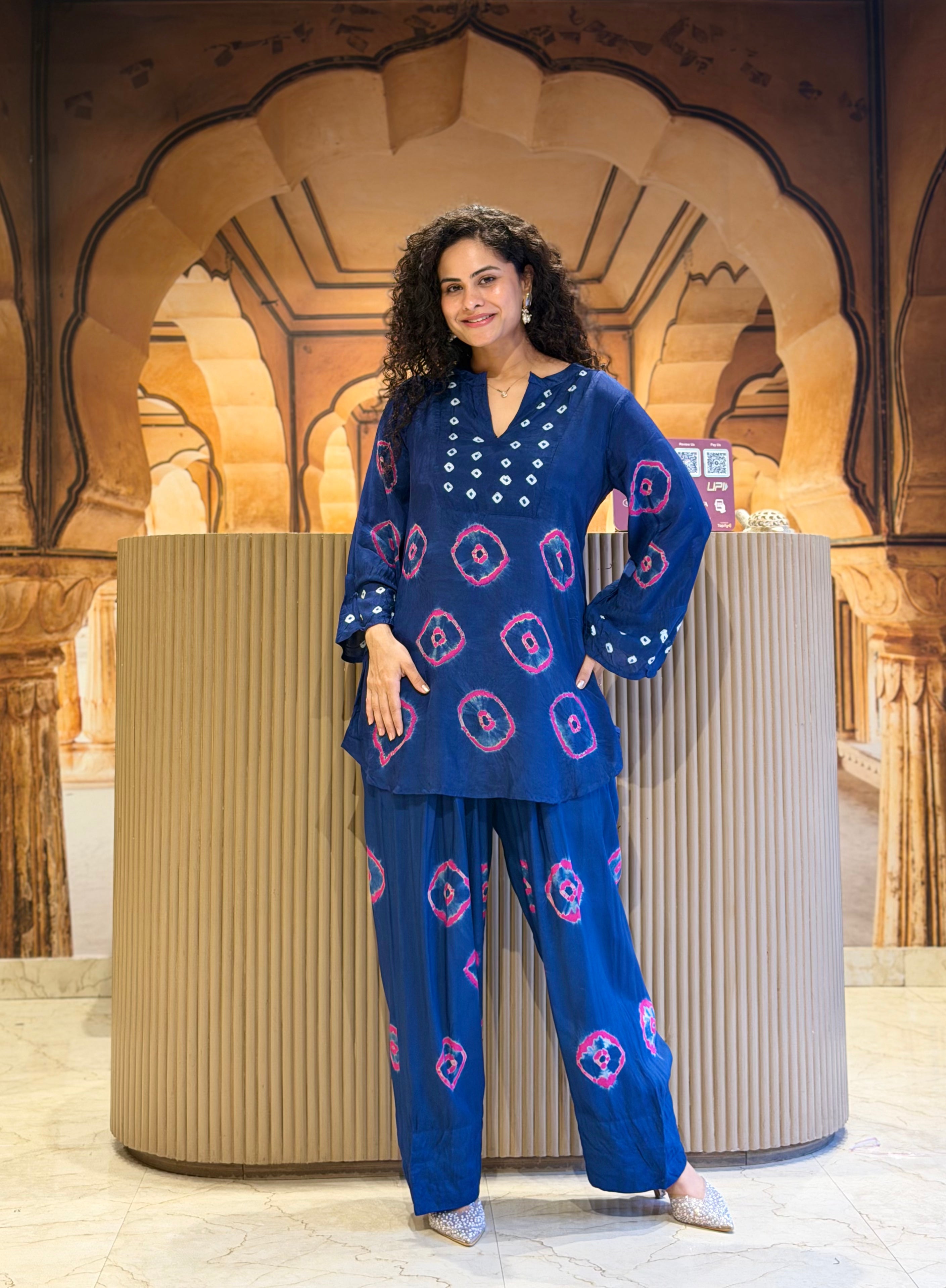 Royal Jaipur Pink Bandni Coord