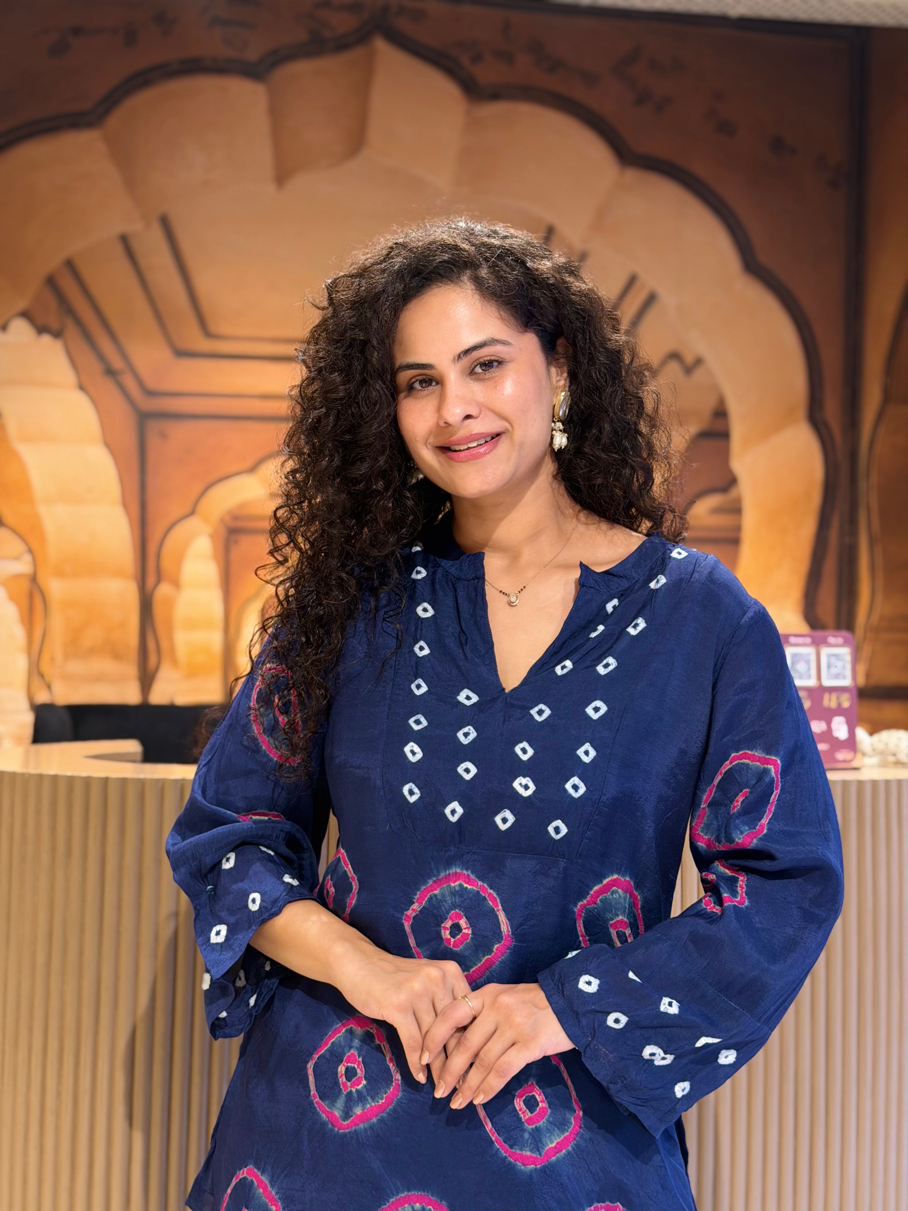Royal Jaipur Pink Bandni Coord