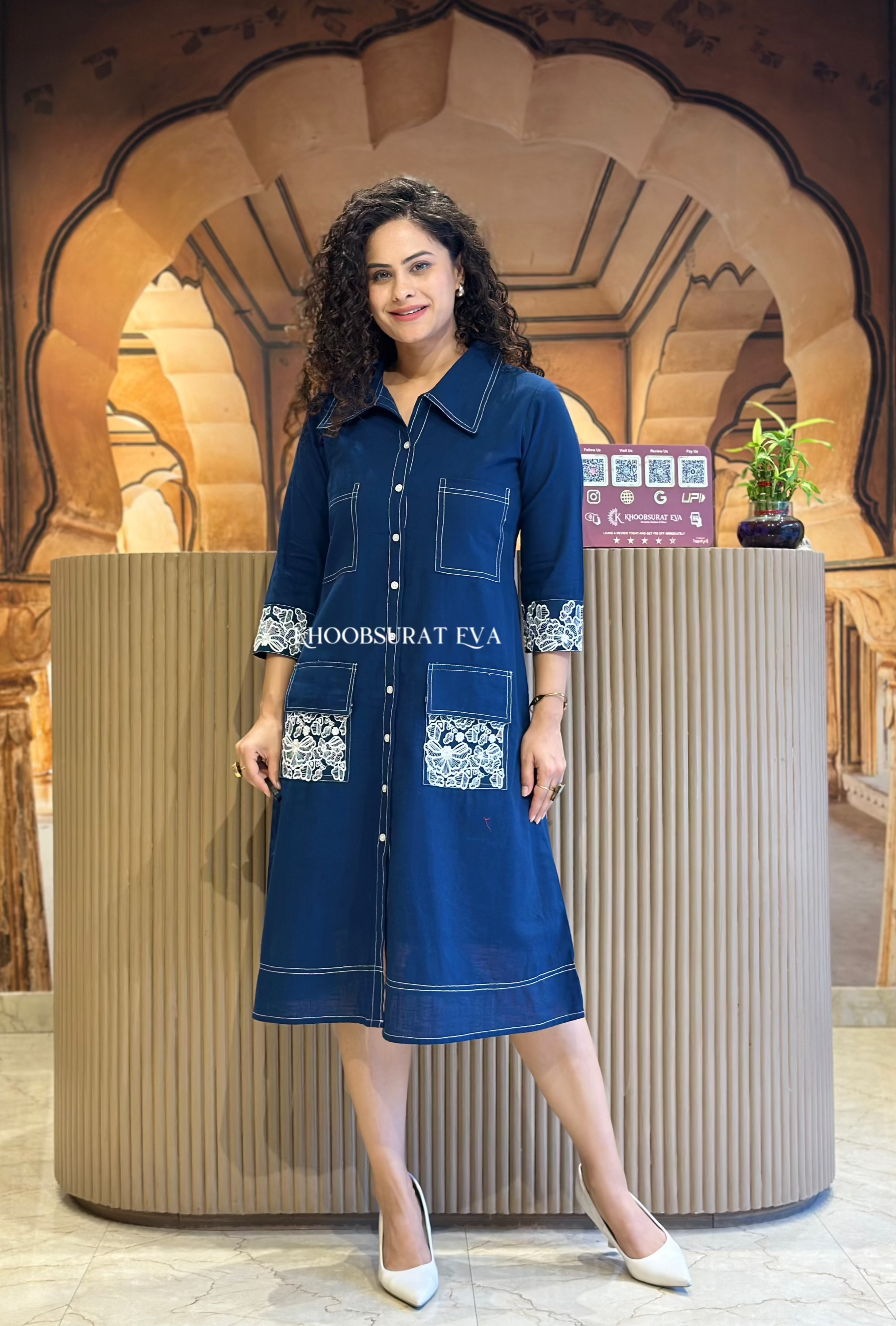 Next In Fashion Blue Dress