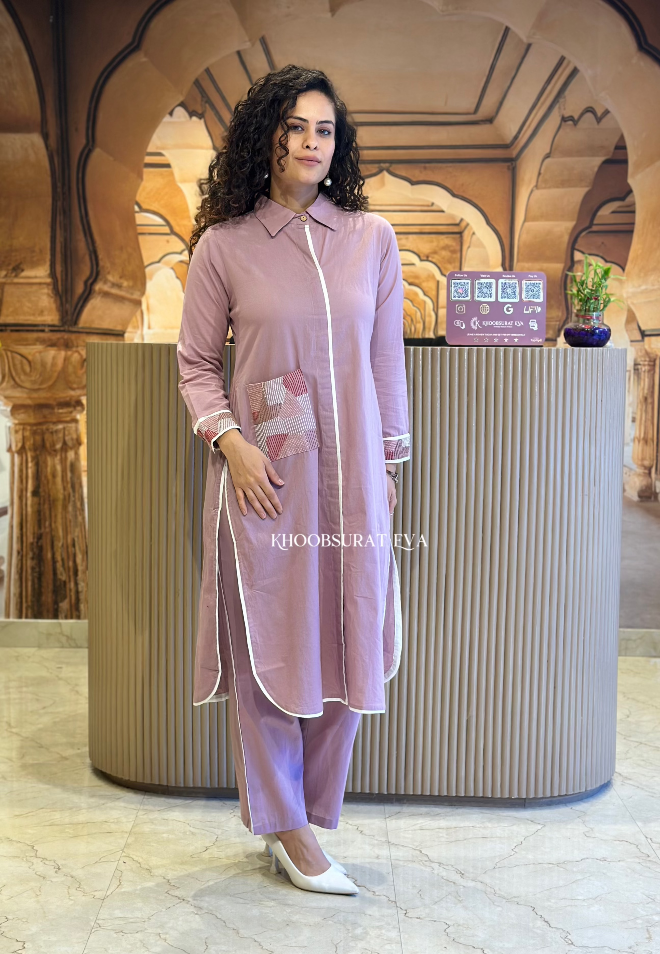 Perfect Pairing Purple Kurta Set