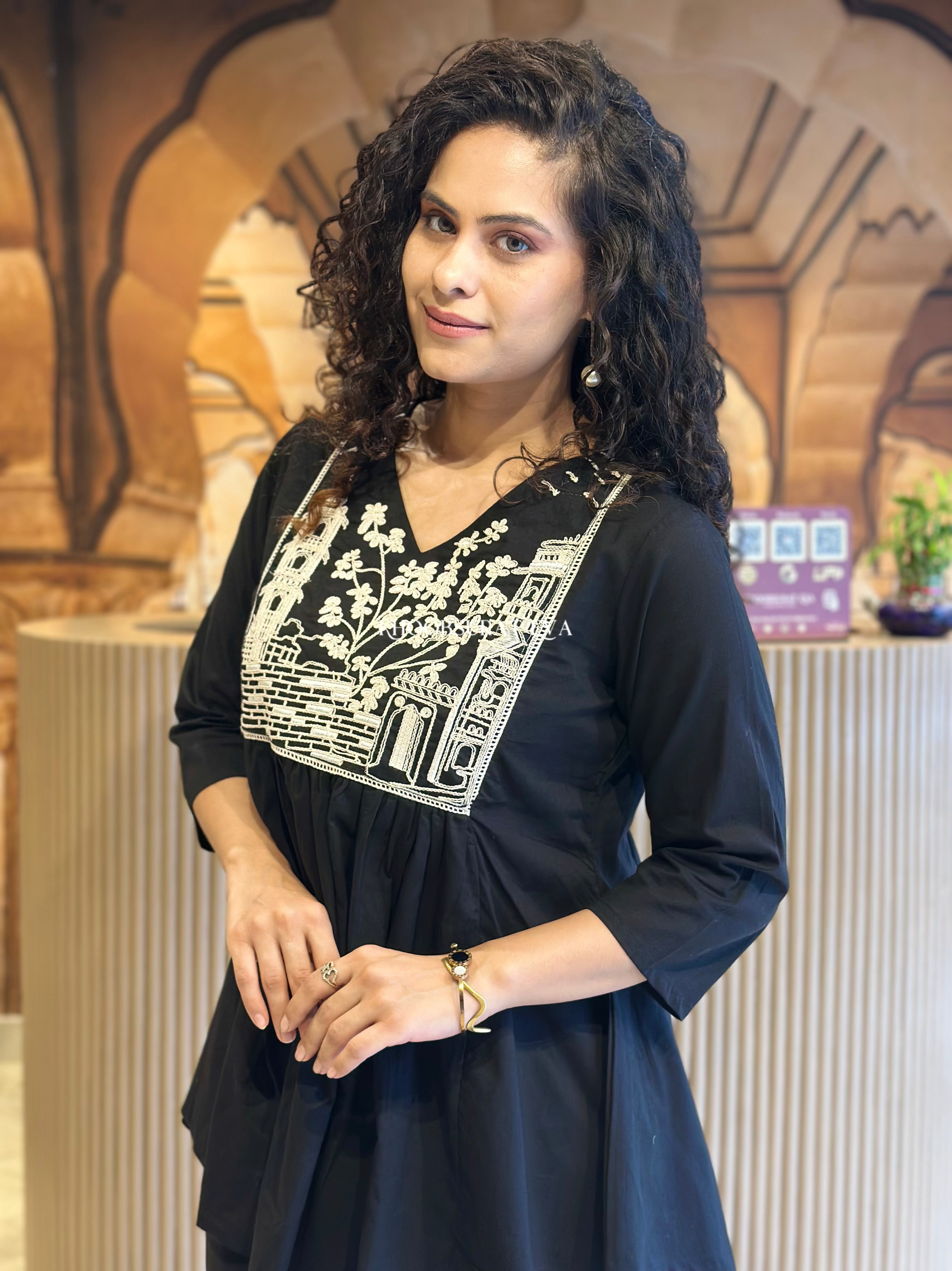 DUBAI BLING BLACK COORD SET