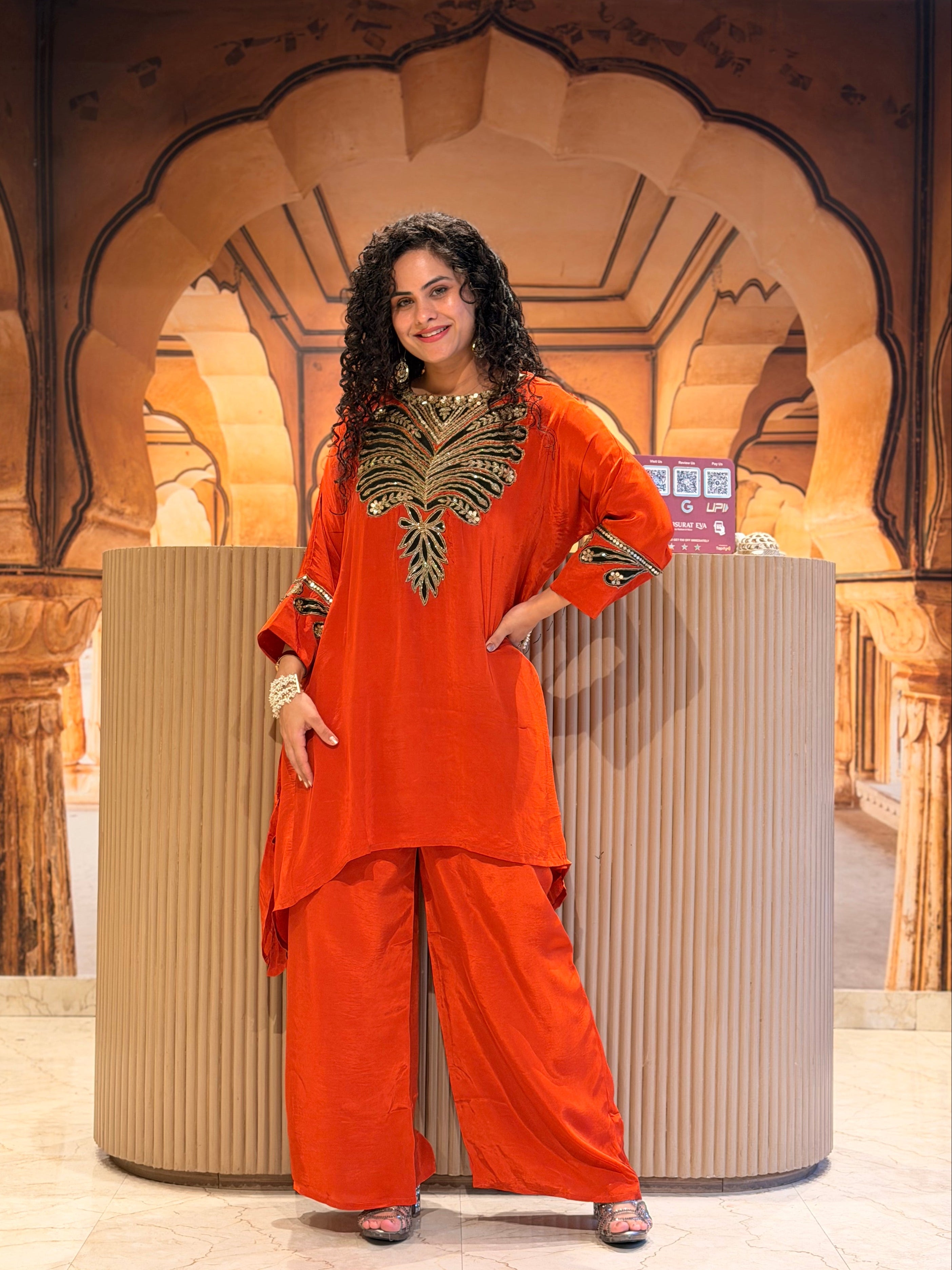 Zareen Luxe Kaftan Set