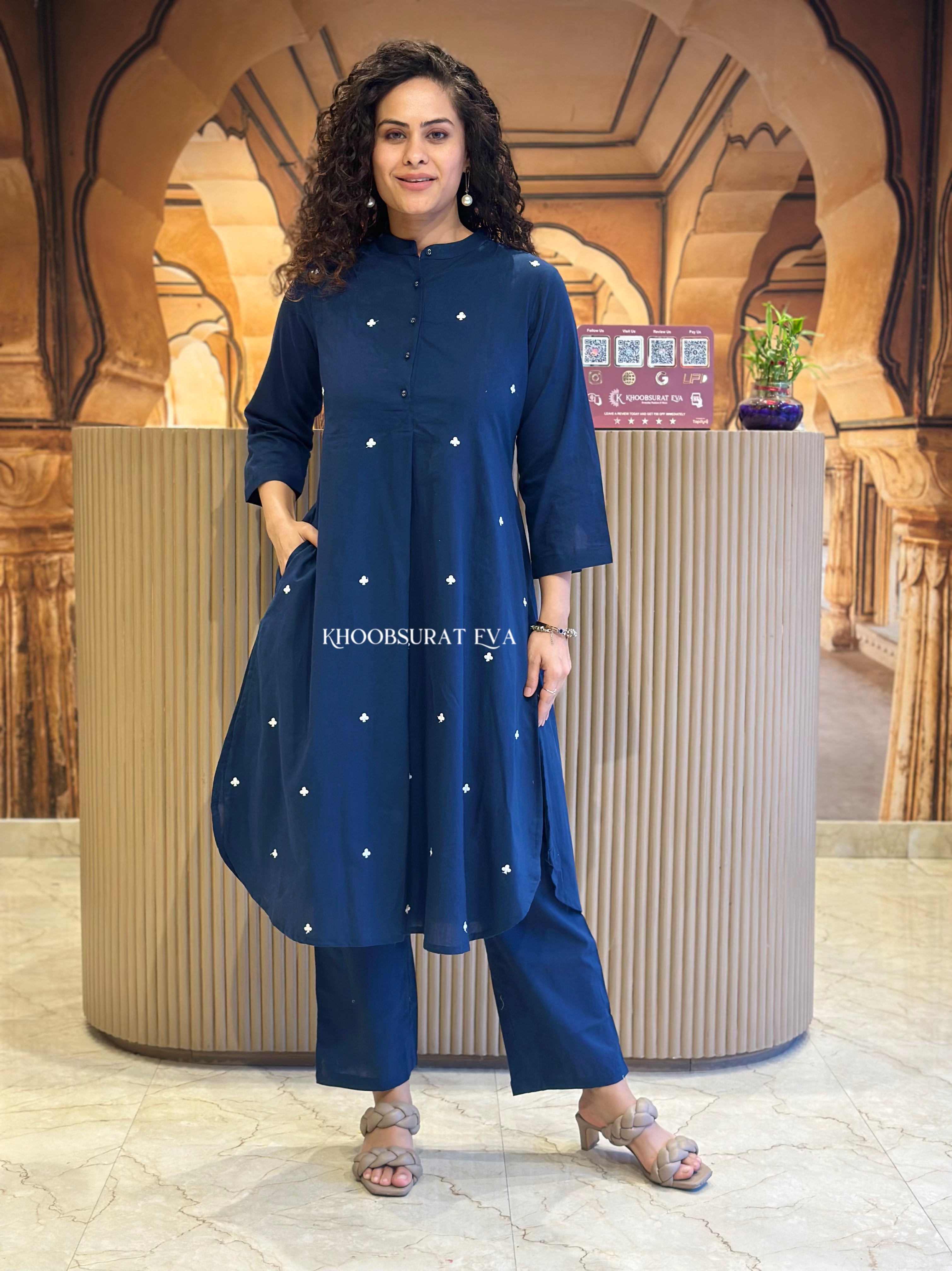 Fresh Look Blue Kurta Set