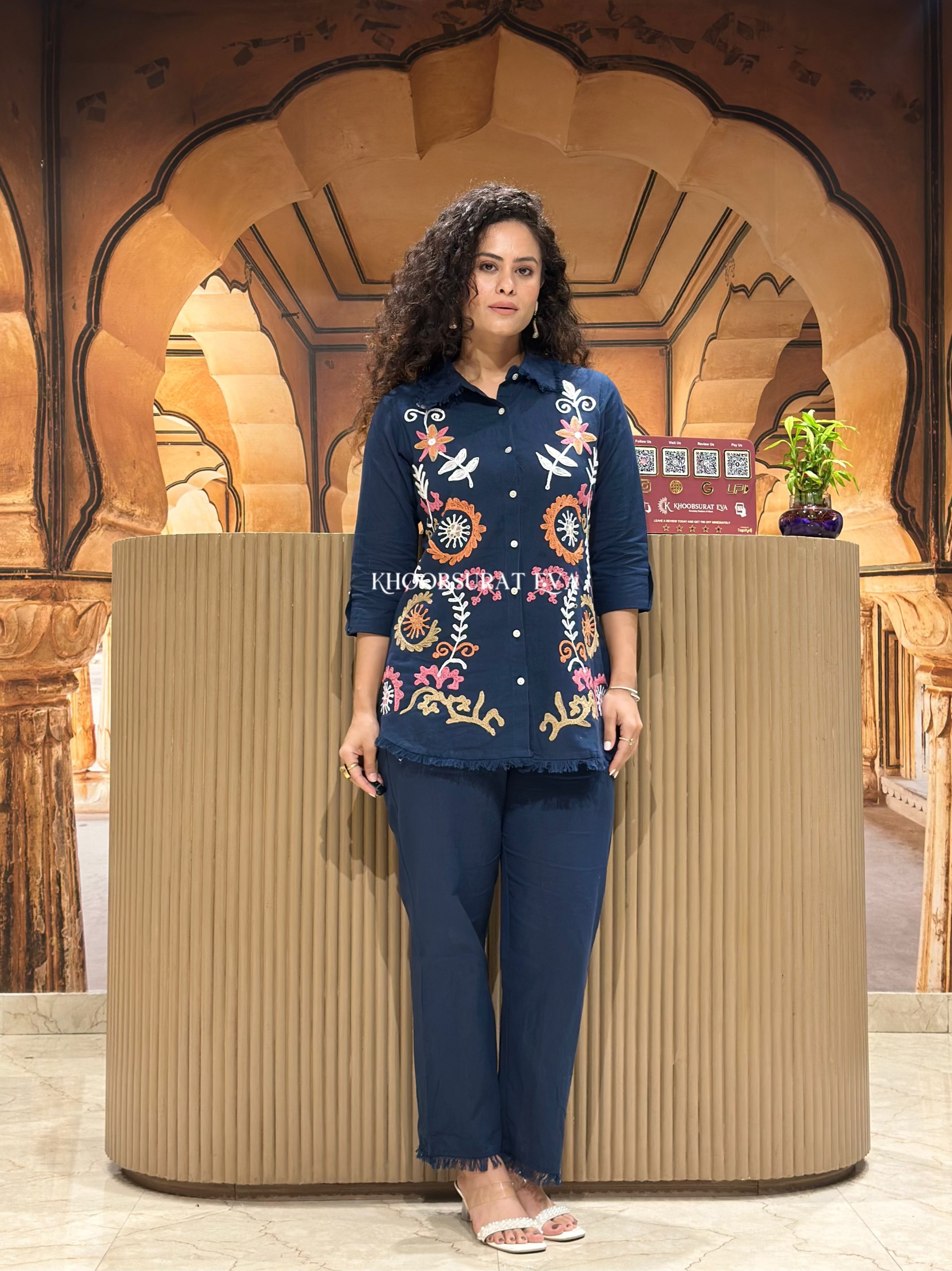 Sapphire Bloom Coord Set