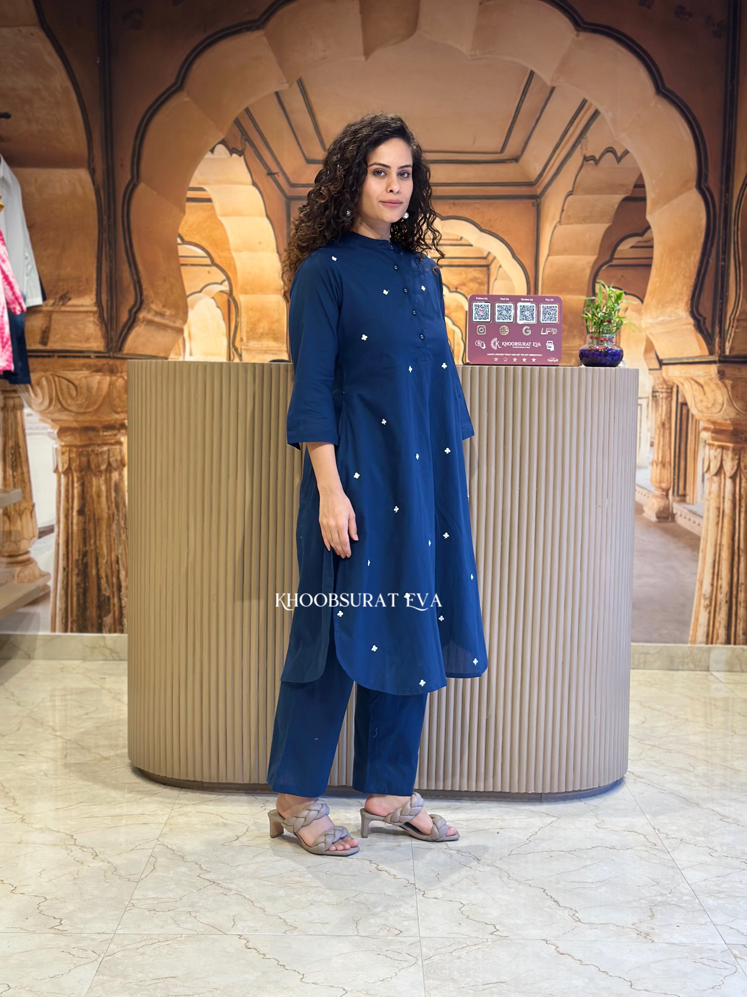 Fresh Look Blue Kurta Set
