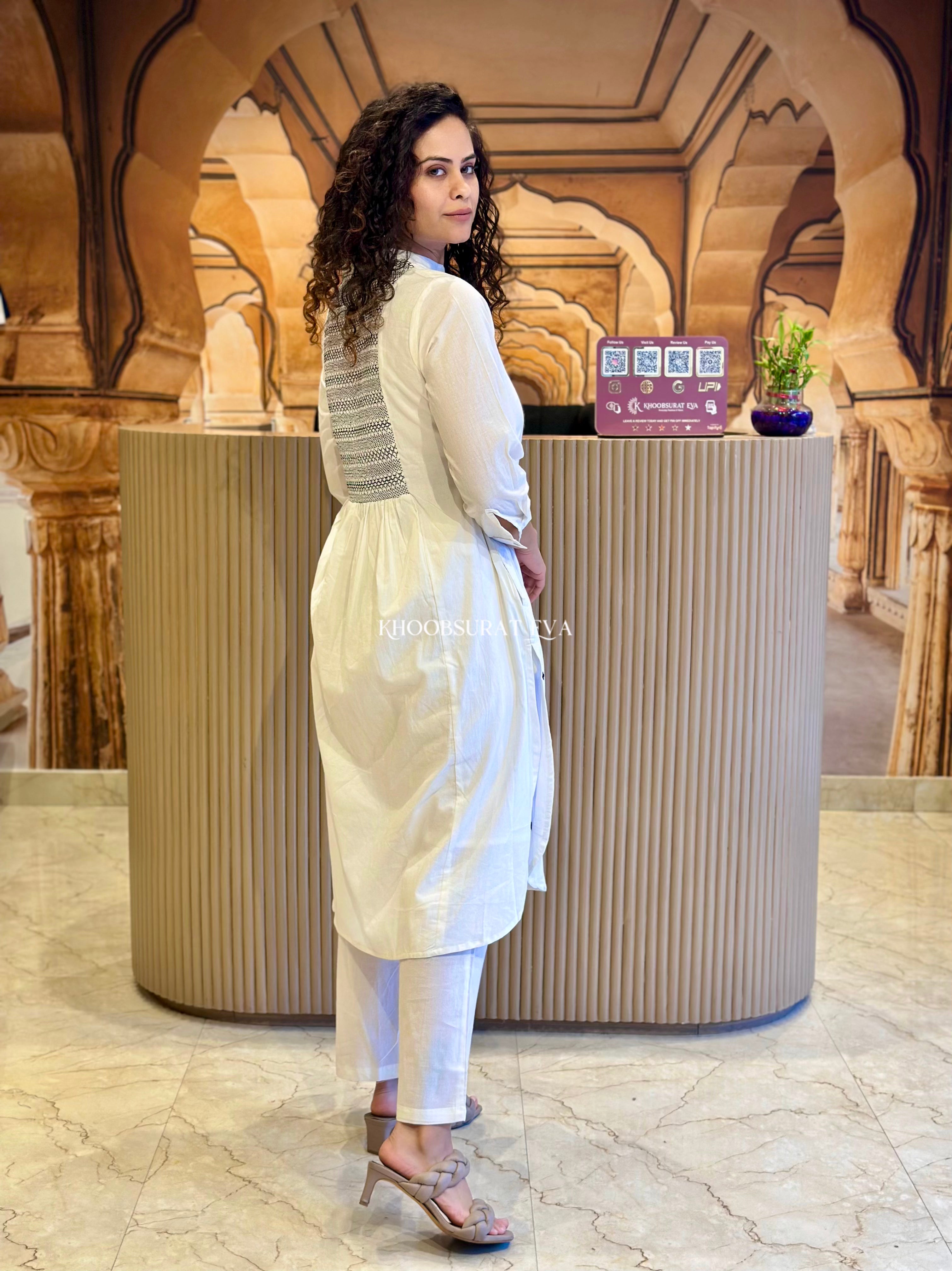 Dreamy White Kurta Set