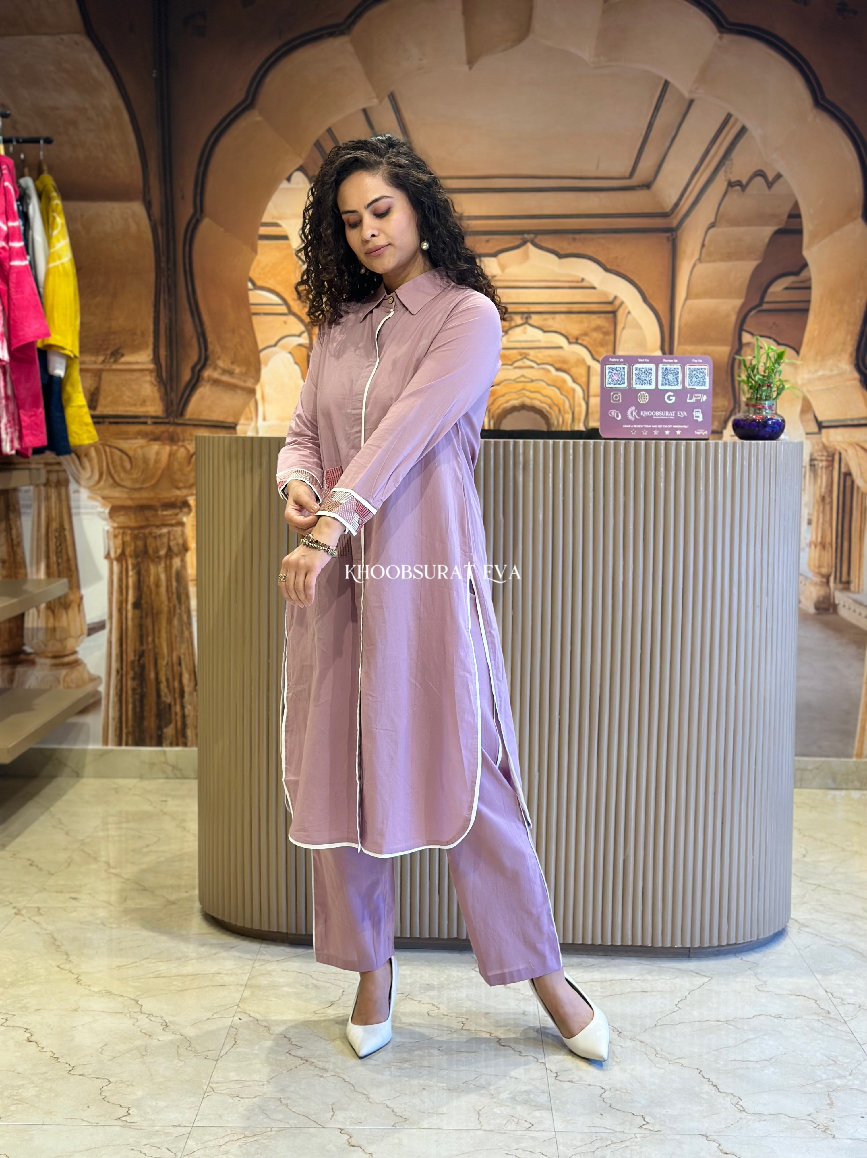 Perfect Pairing Purple Kurta Set