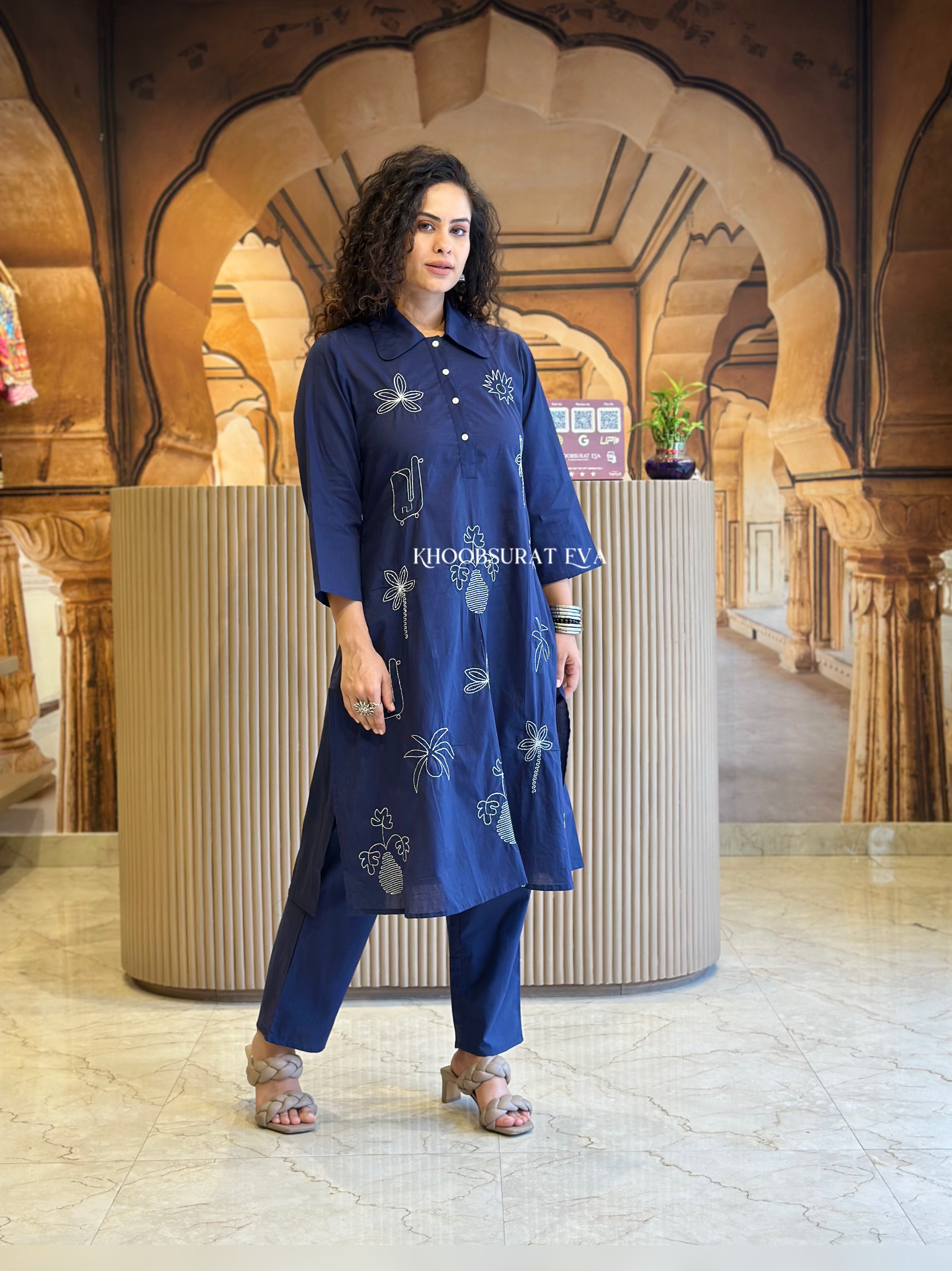 Lucid Dreaming Blue Kurta Set