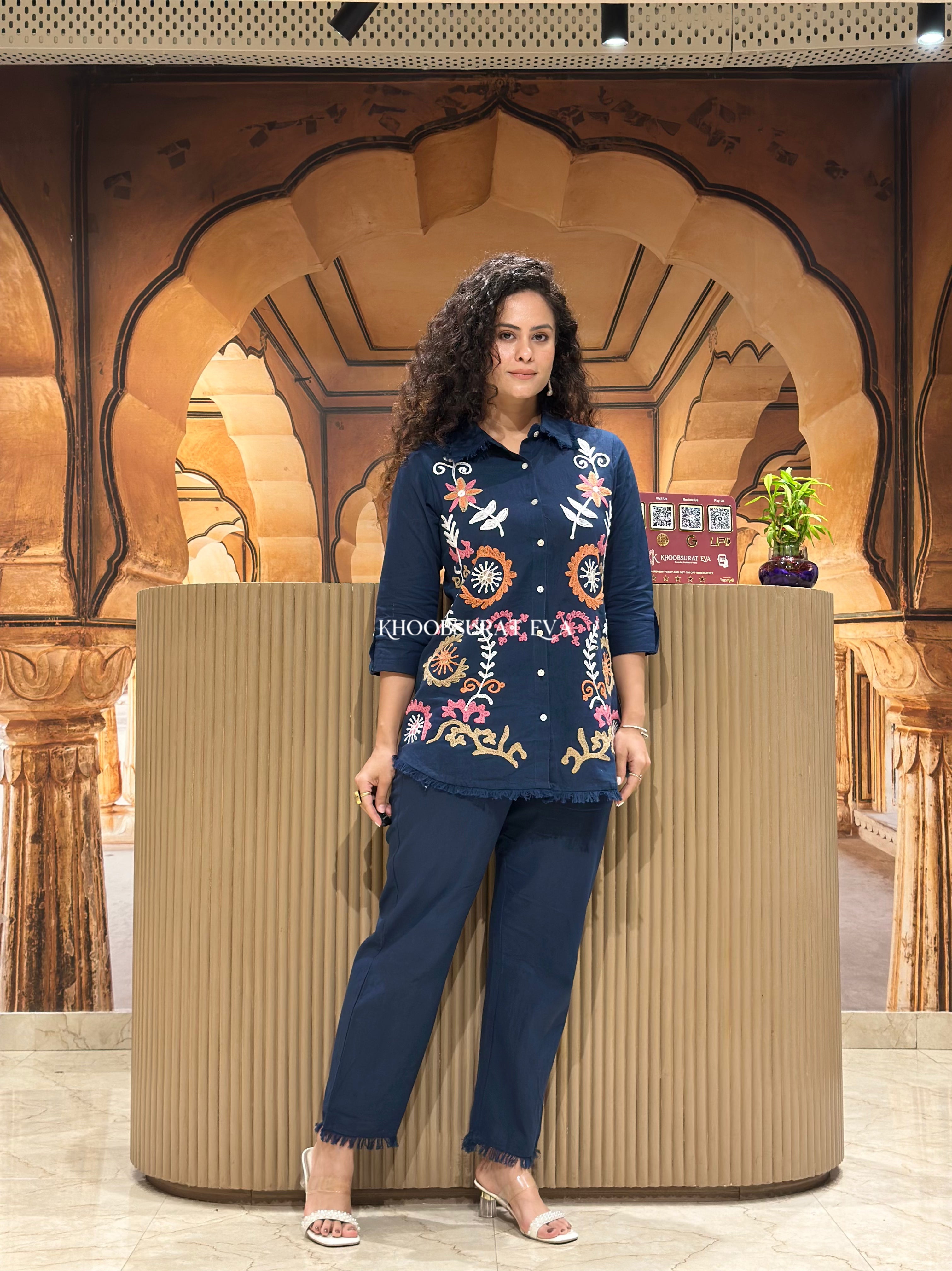 Sapphire Bloom Coord Set