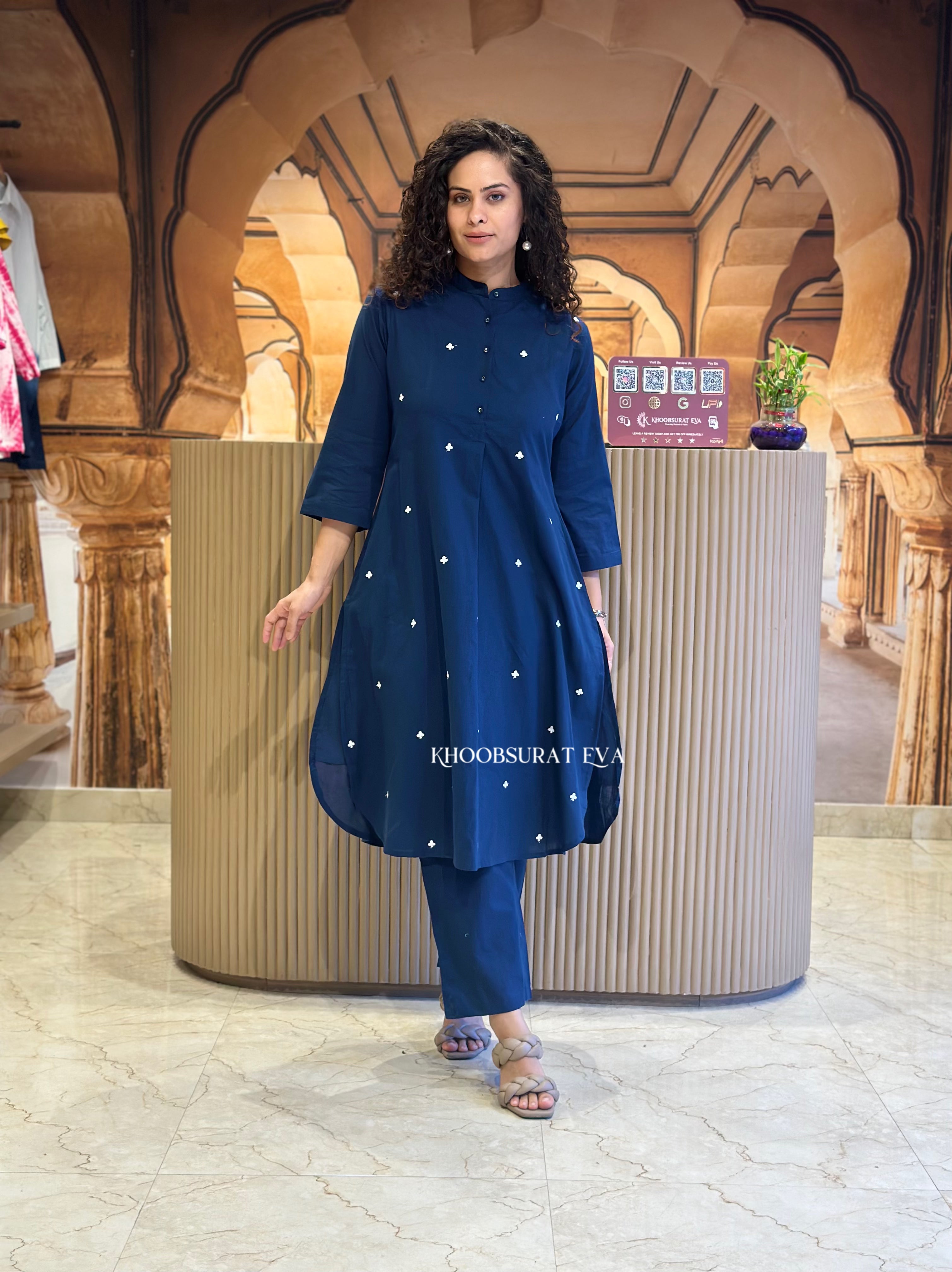 Fresh Look Blue Kurta Set