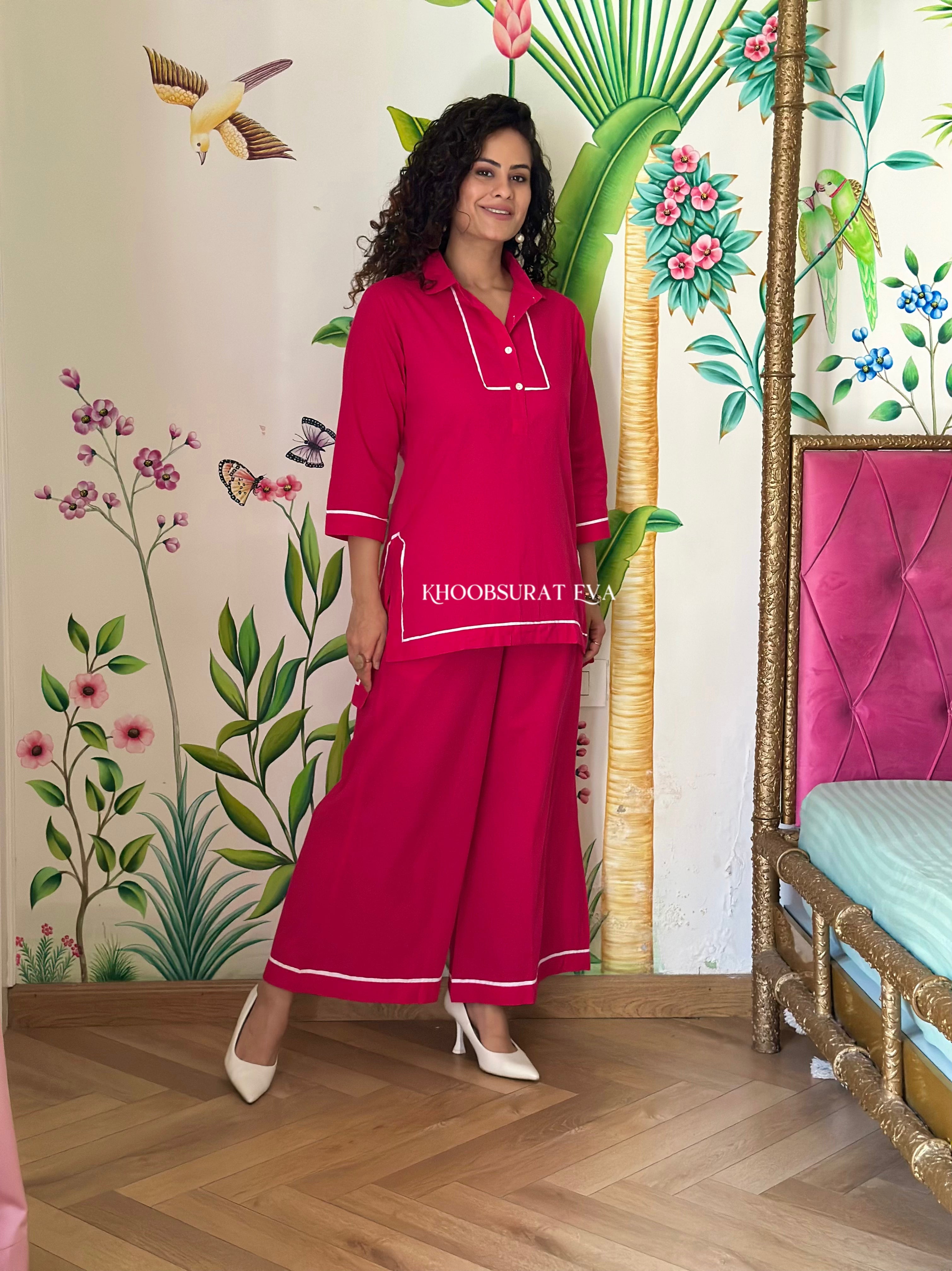 Resort To Love Pink Coord Set