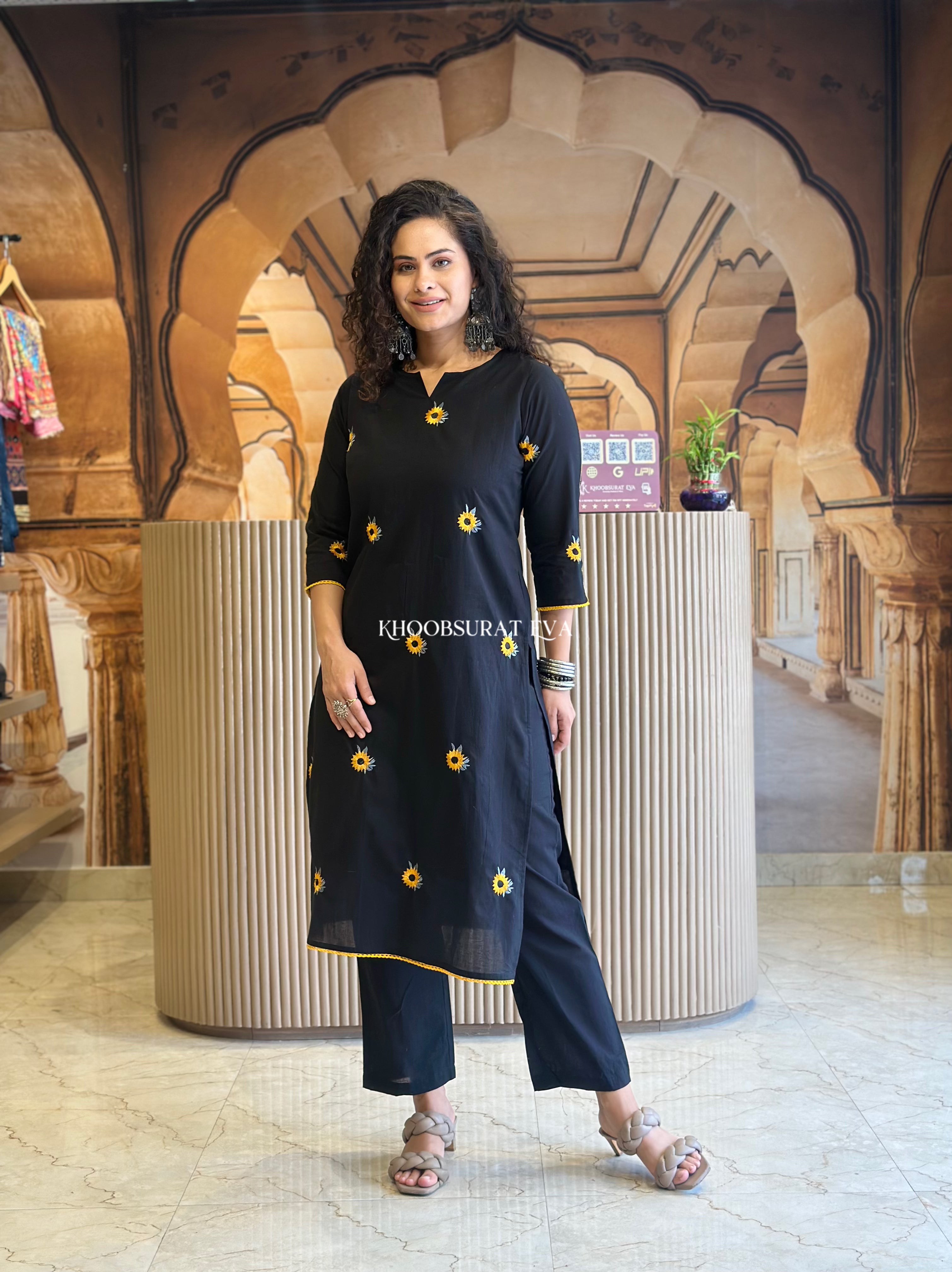 Everlasting Rich Black Kurta Set