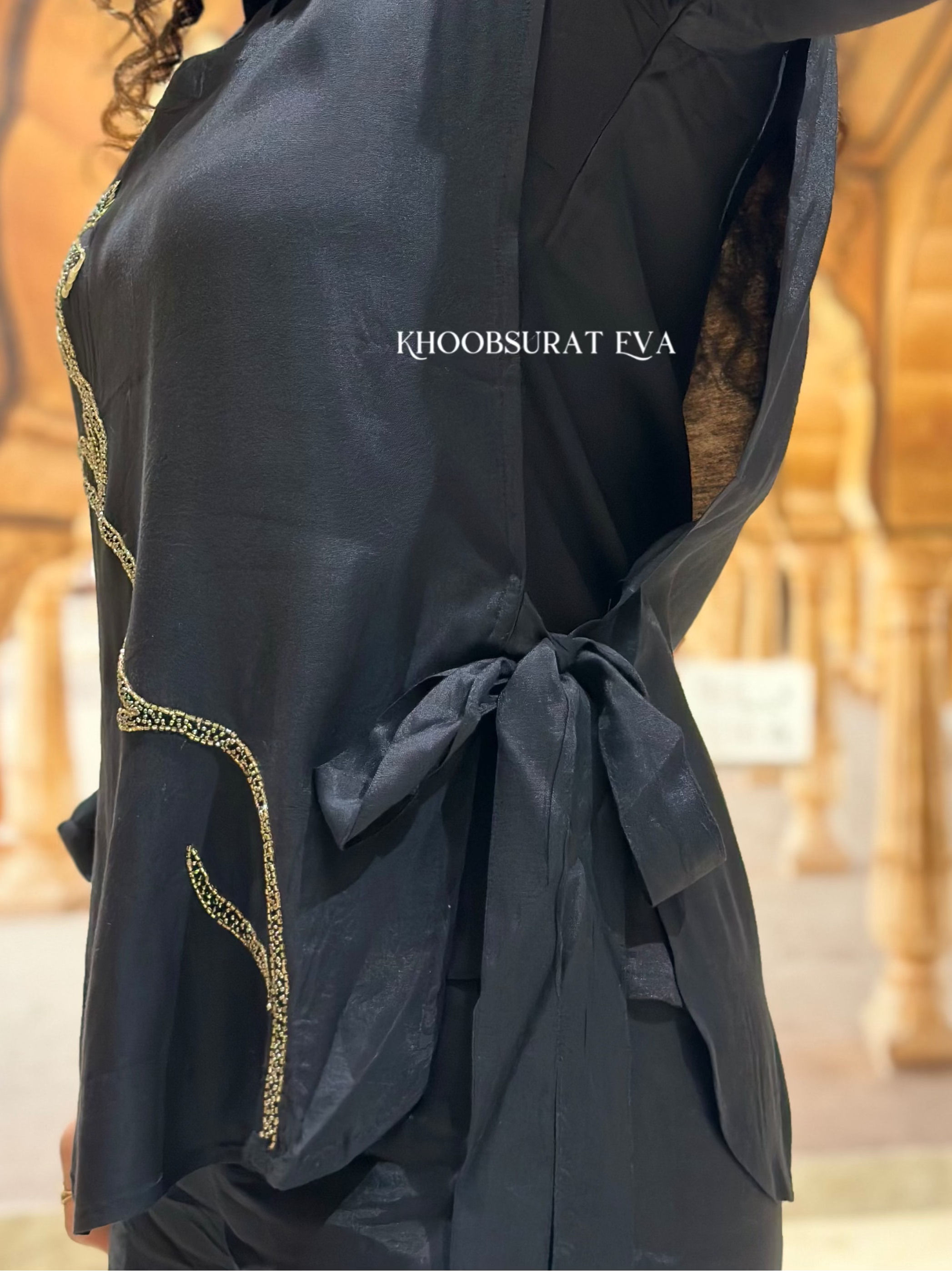 Veronica Glam Black Coord Set