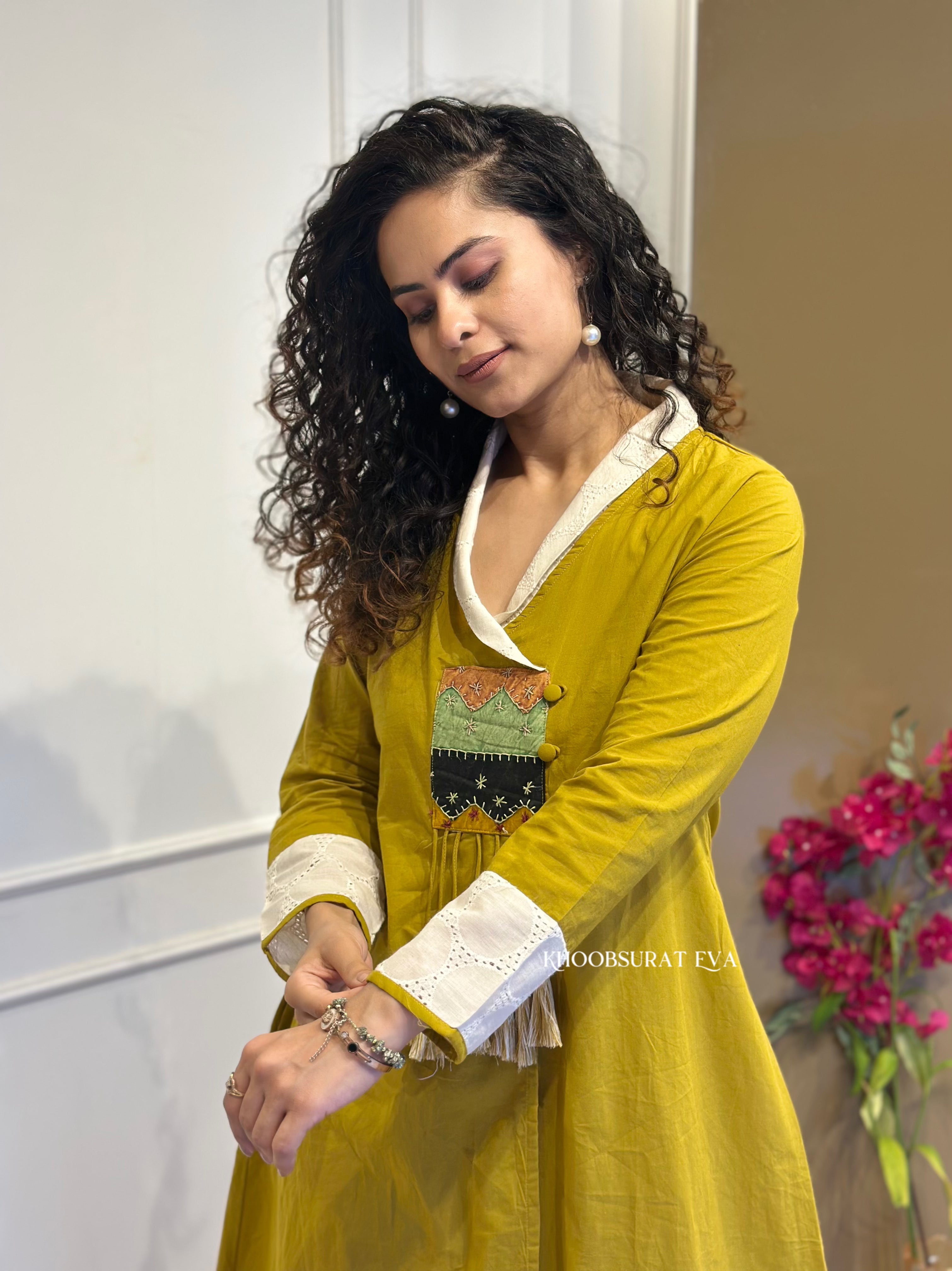House of Beauty Yellow Kurta Set