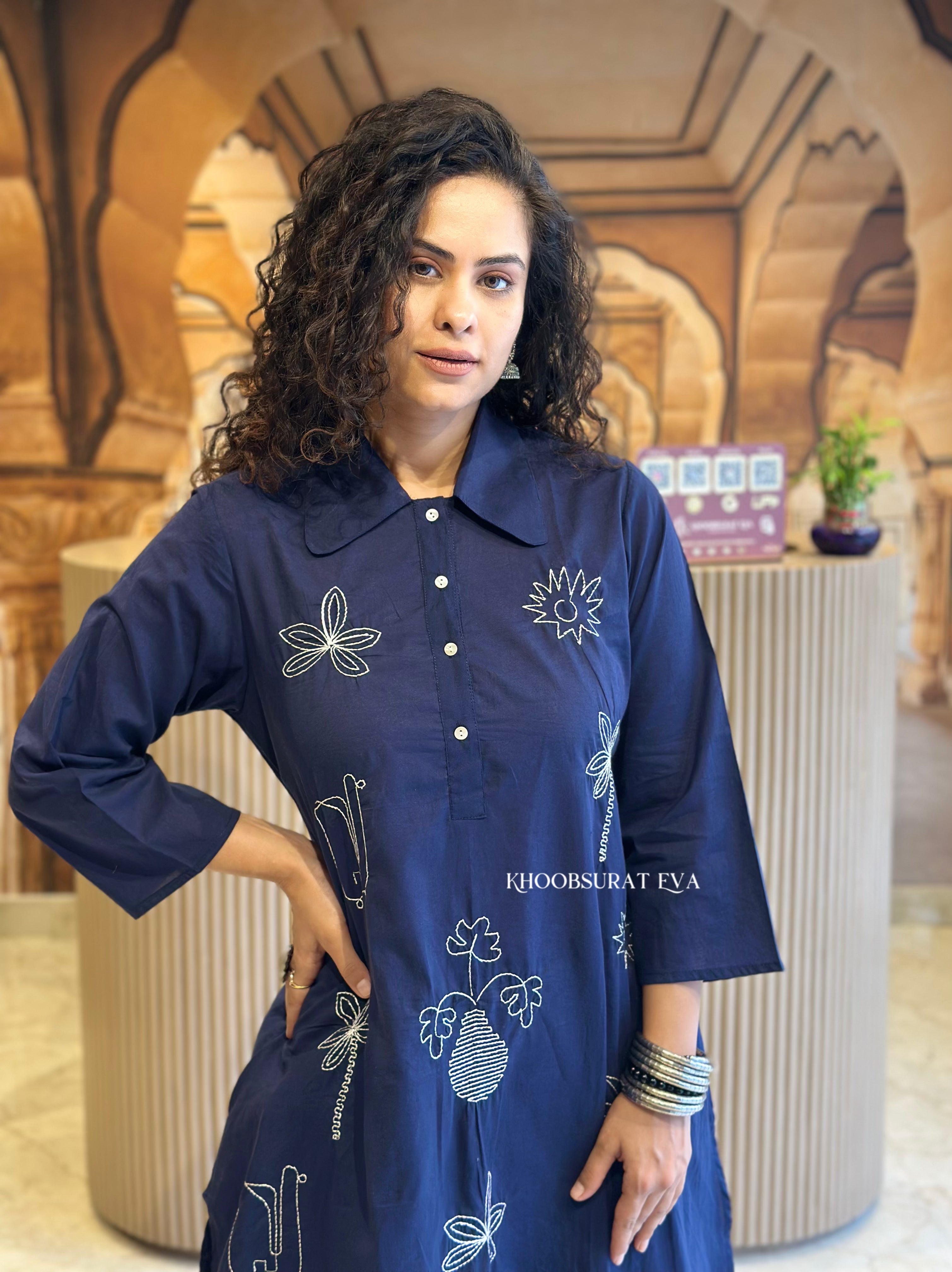 Lucid Dreaming Blue Kurta Set