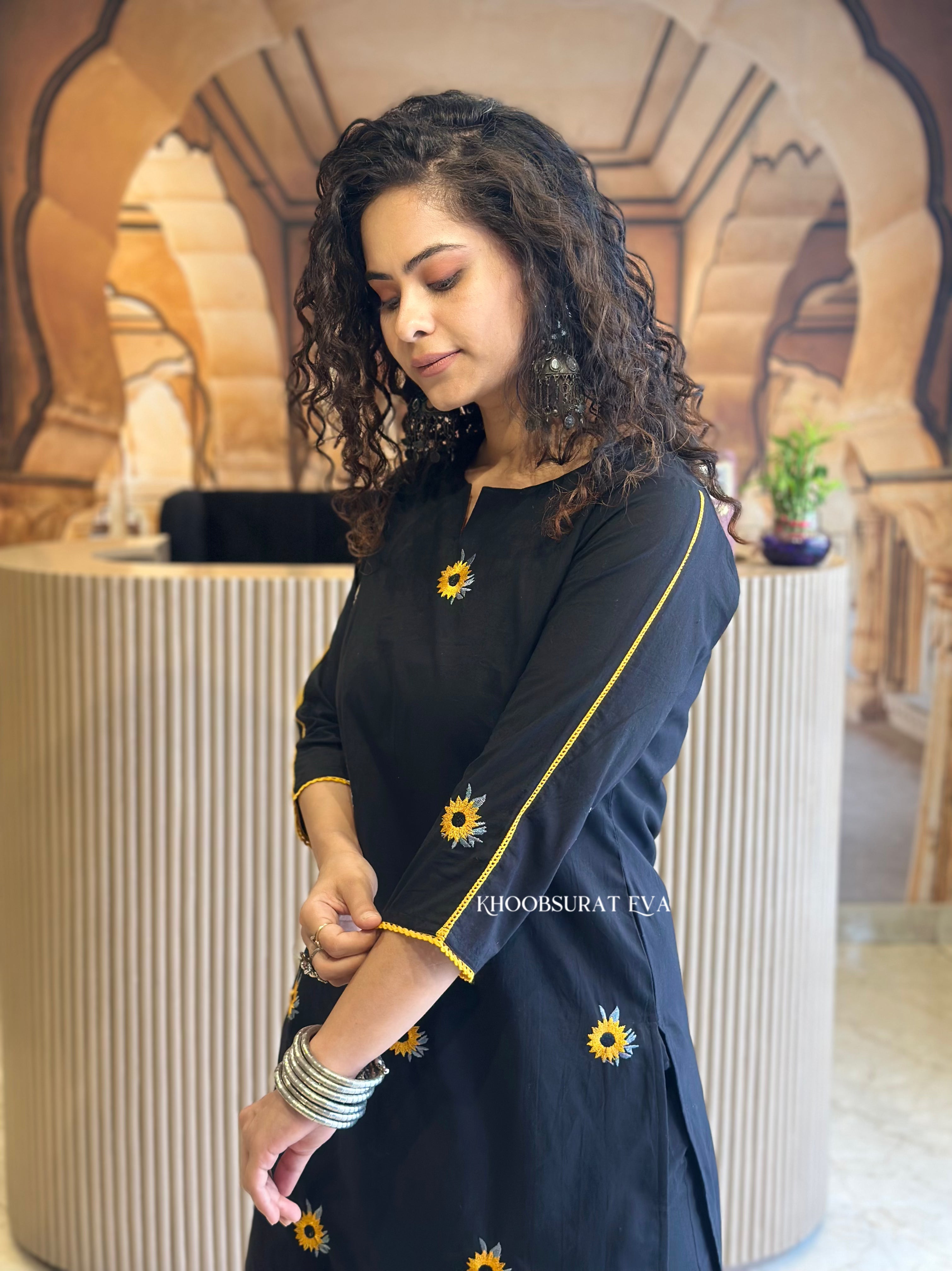 Everlasting Rich Black Kurta Set