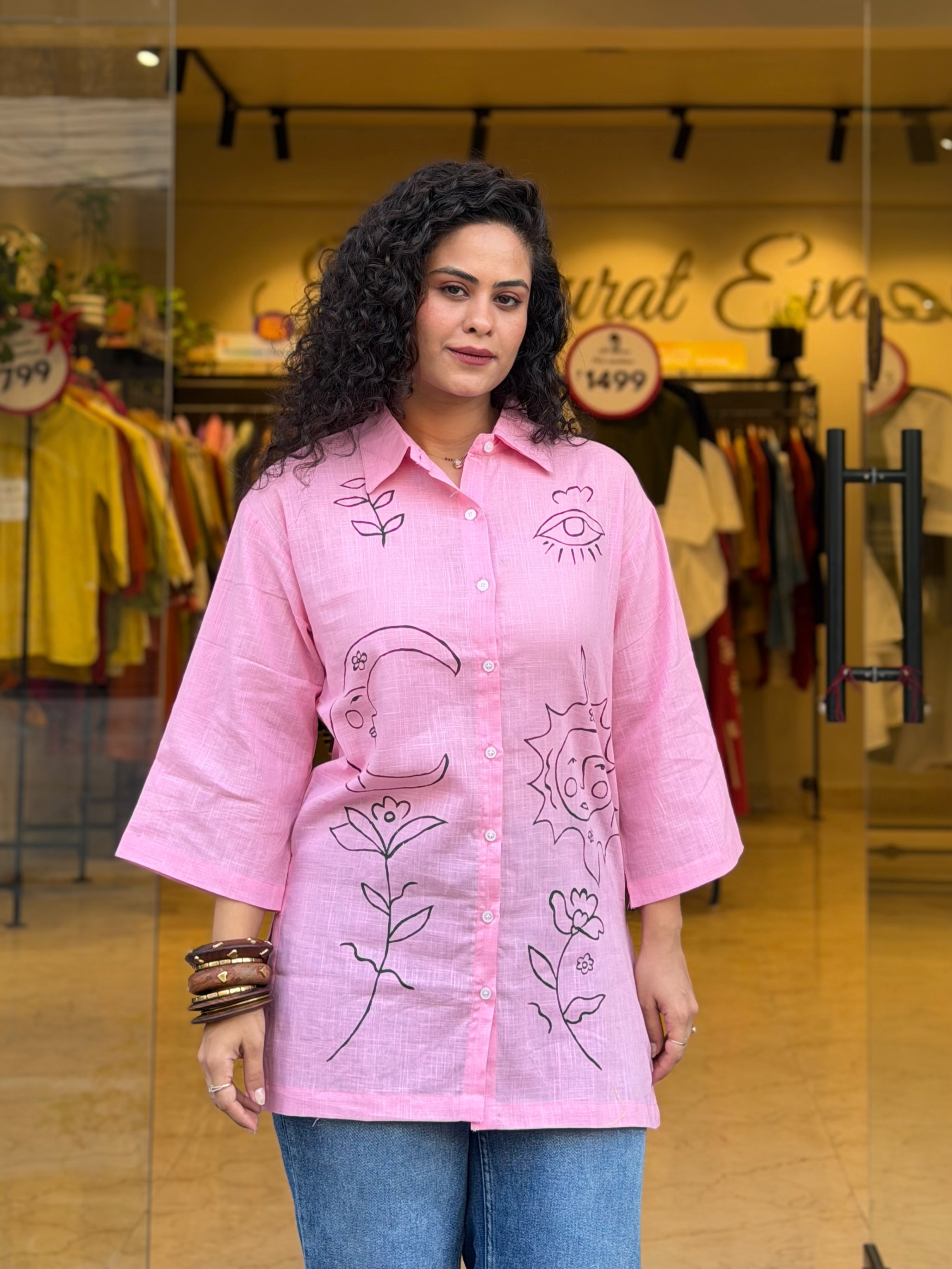 PINK COTTON SHIRTS