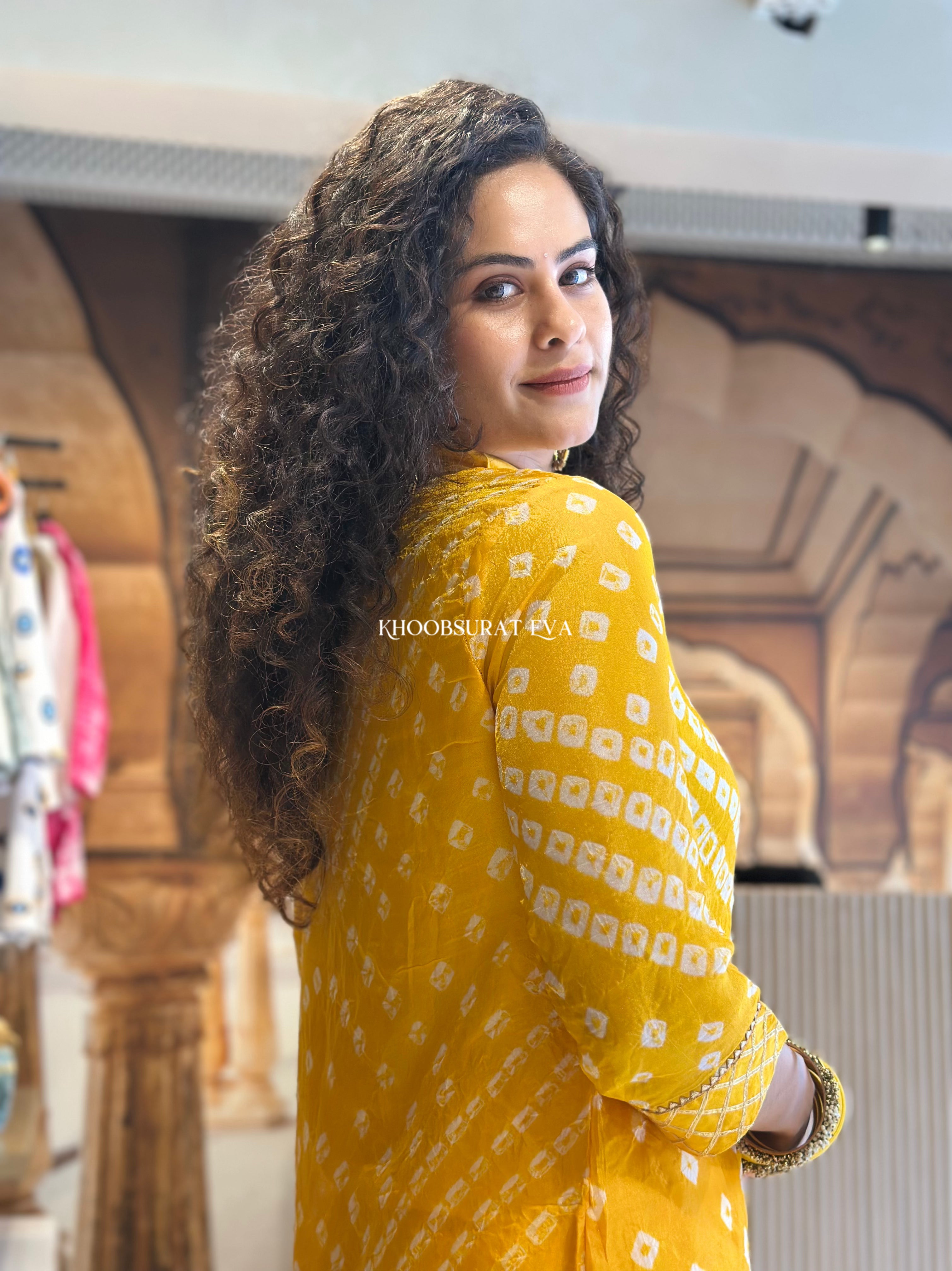 Johri Bazaar Bandhej Palazzo Set