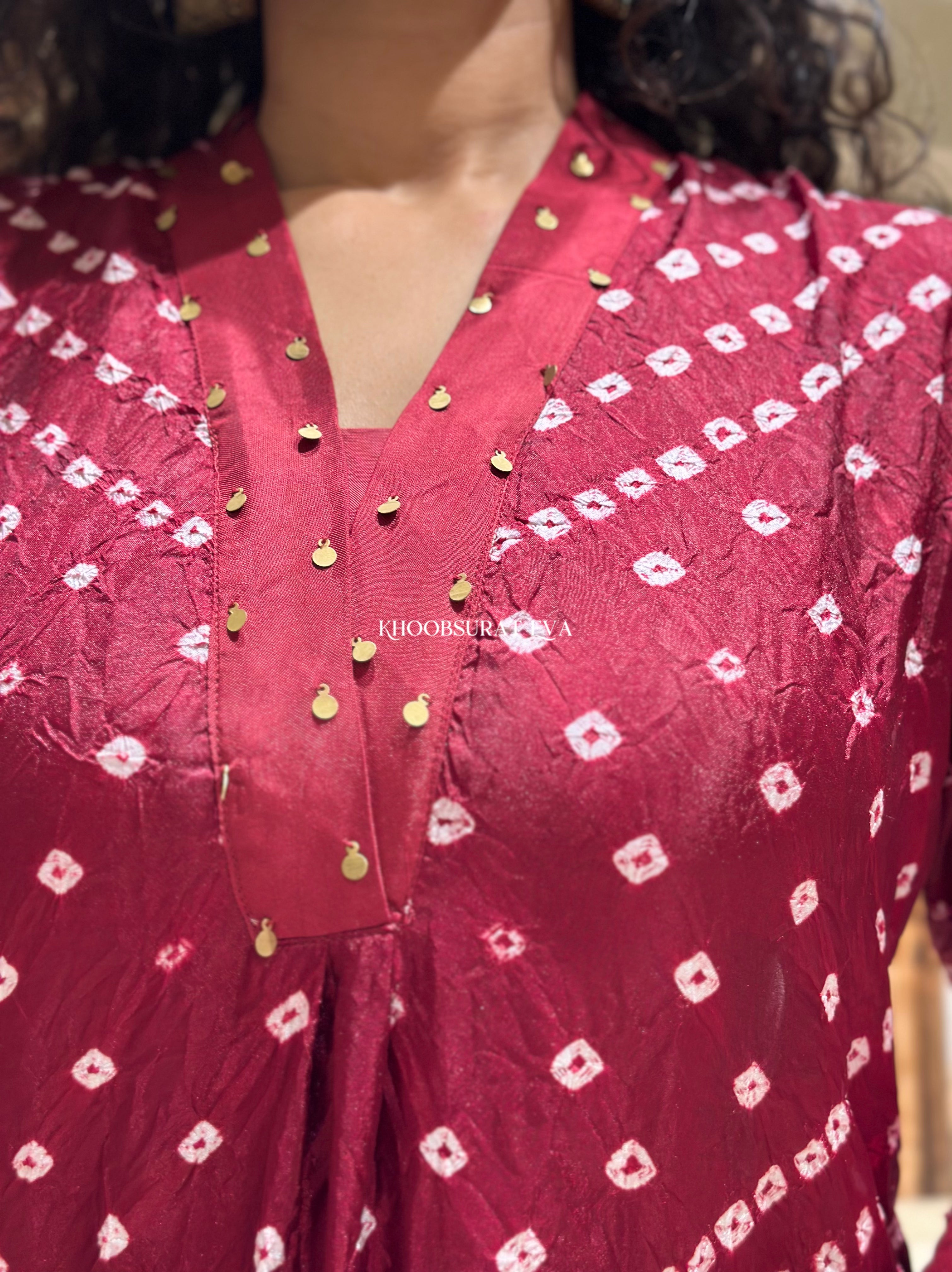 City Palace Red Palazzo Set