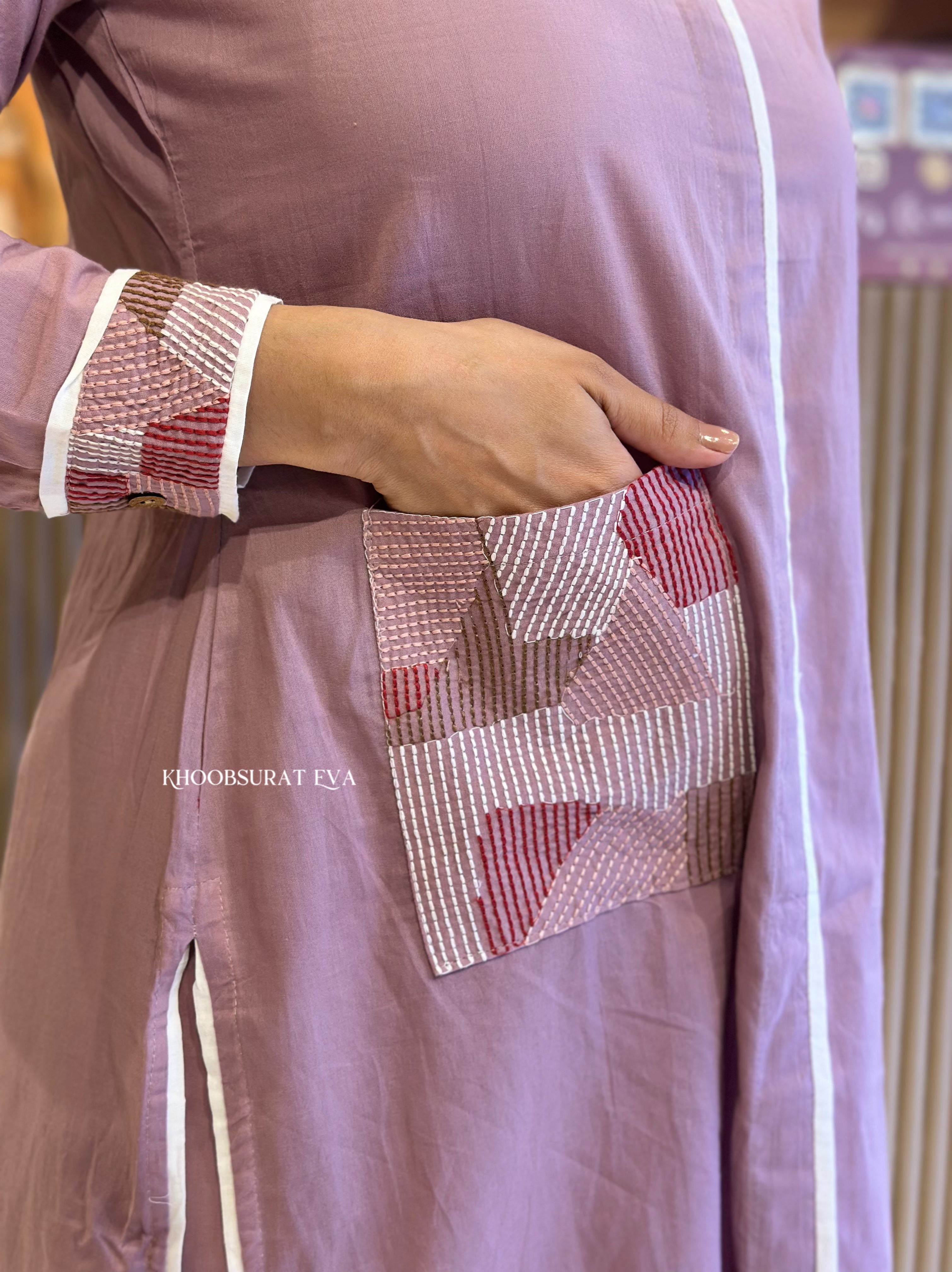 Perfect Pairing Purple Kurta Set