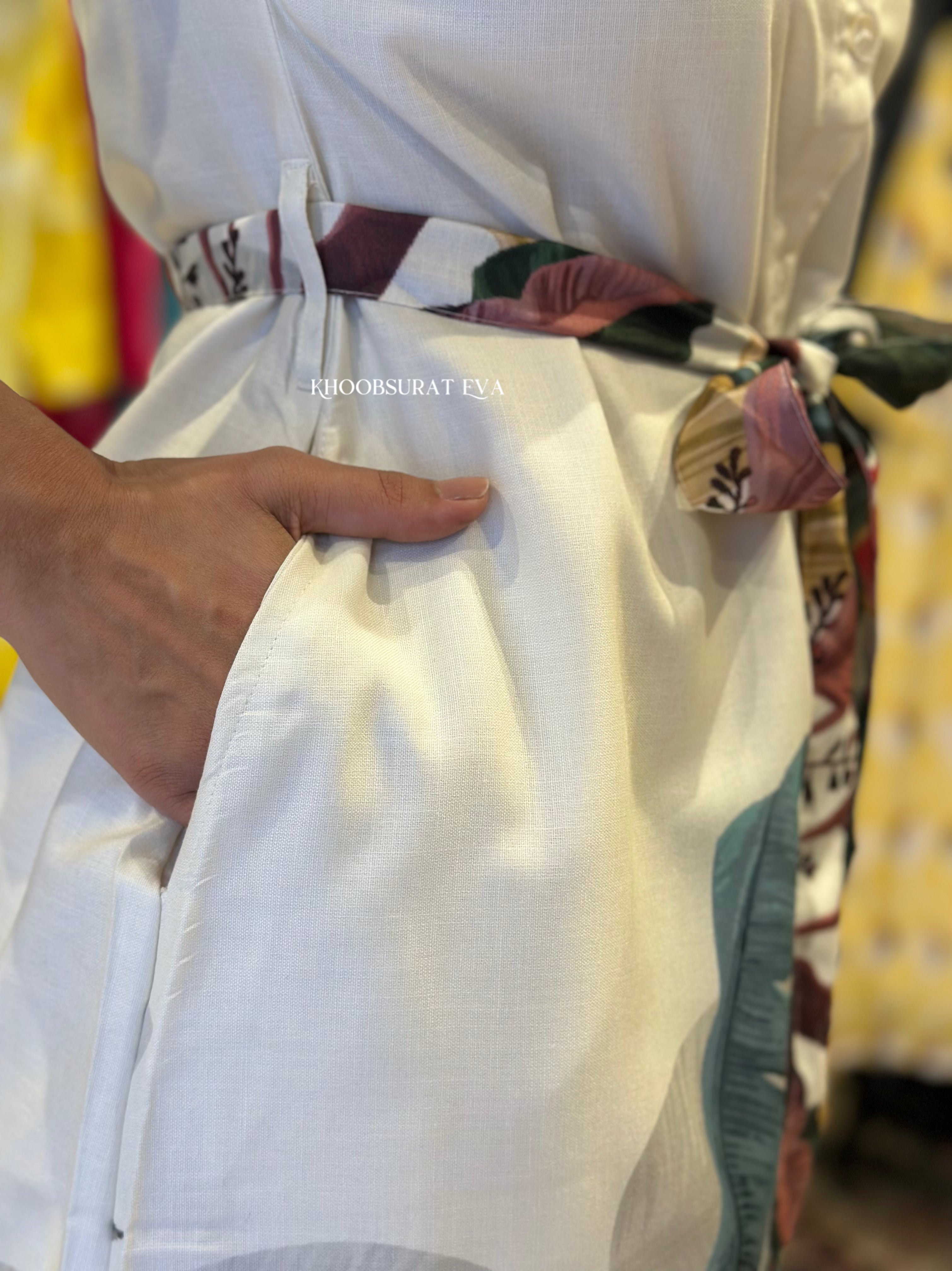 Dancing with Birds White Dress