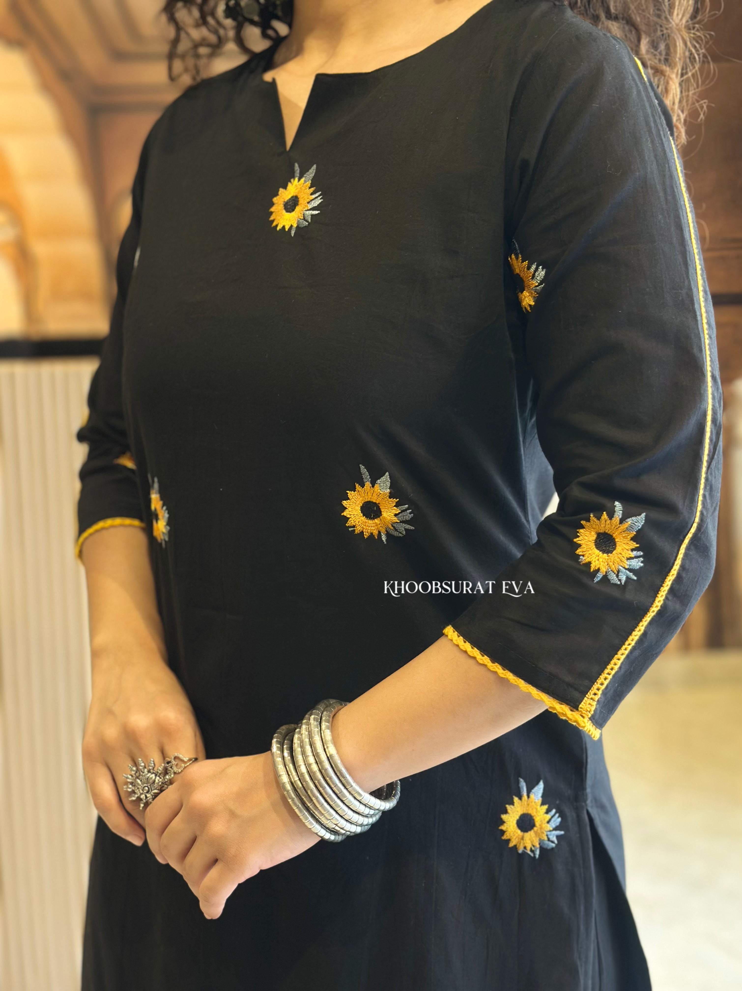 Everlasting Rich Black Kurta Set