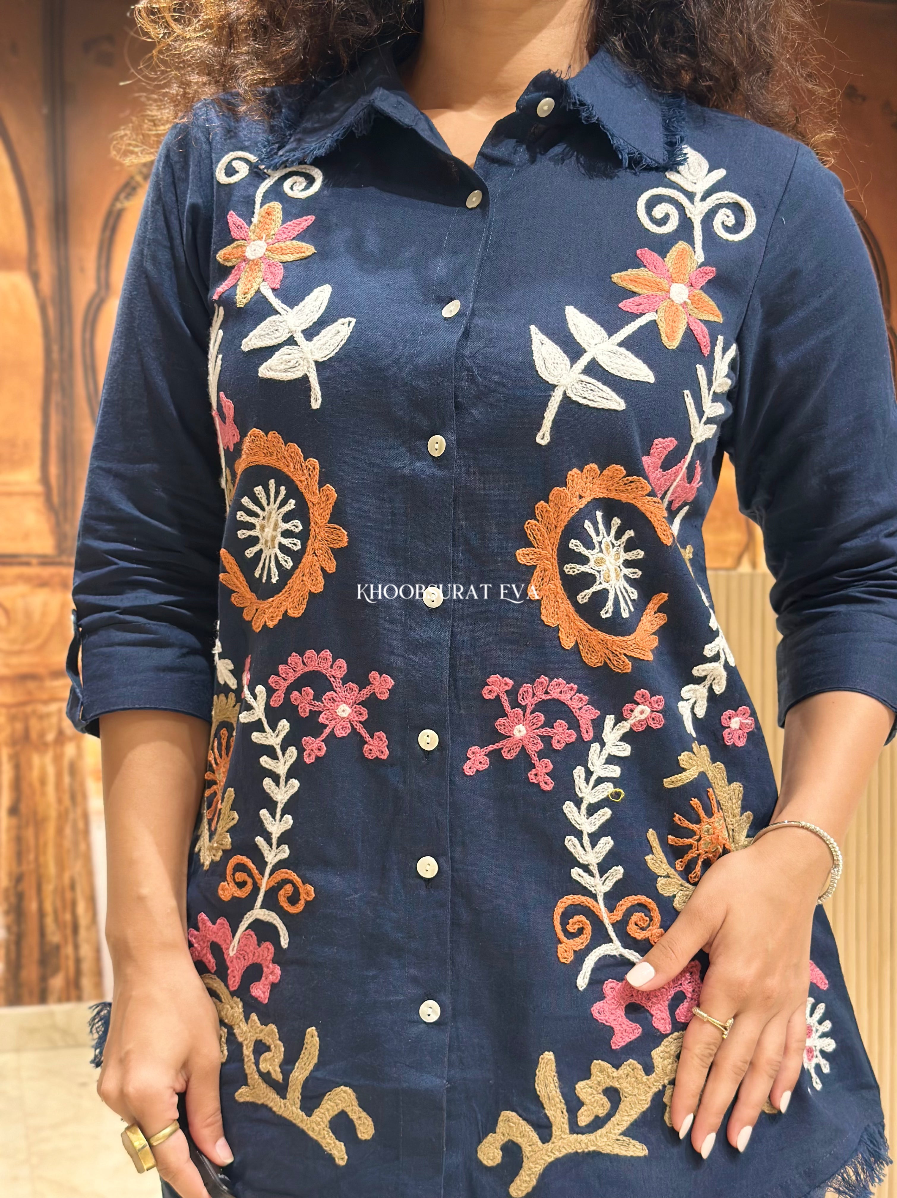 Sapphire Bloom Coord Set