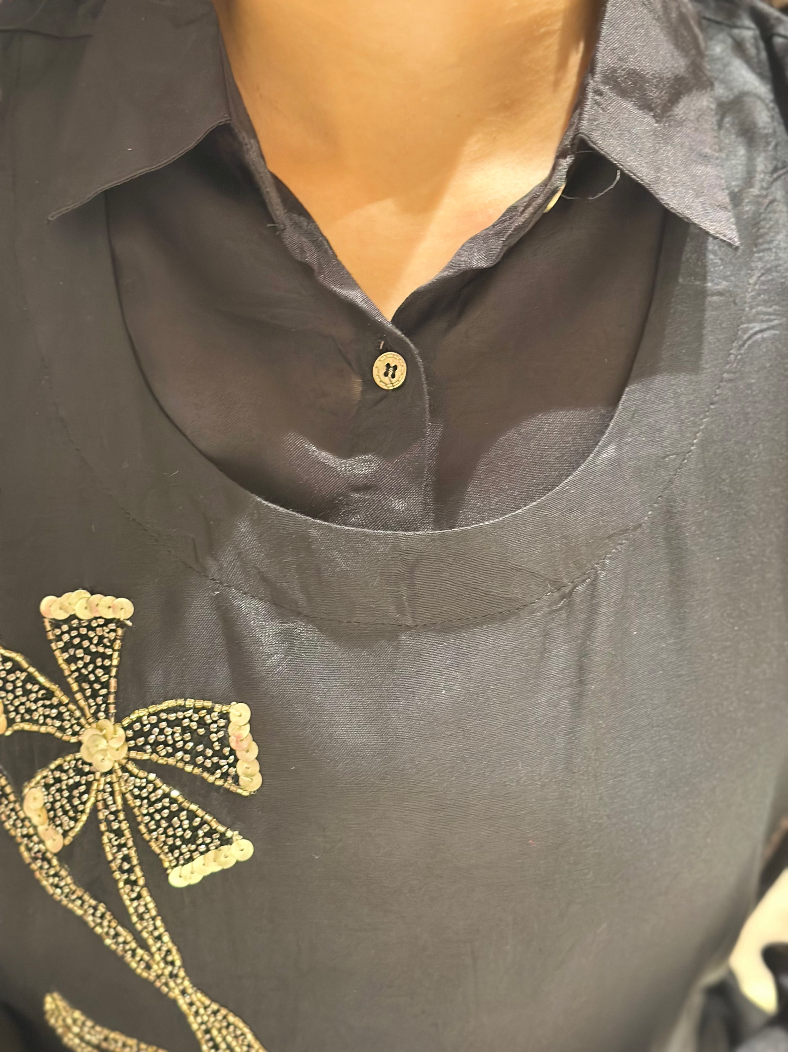 Veronica Glam Black Coord Set