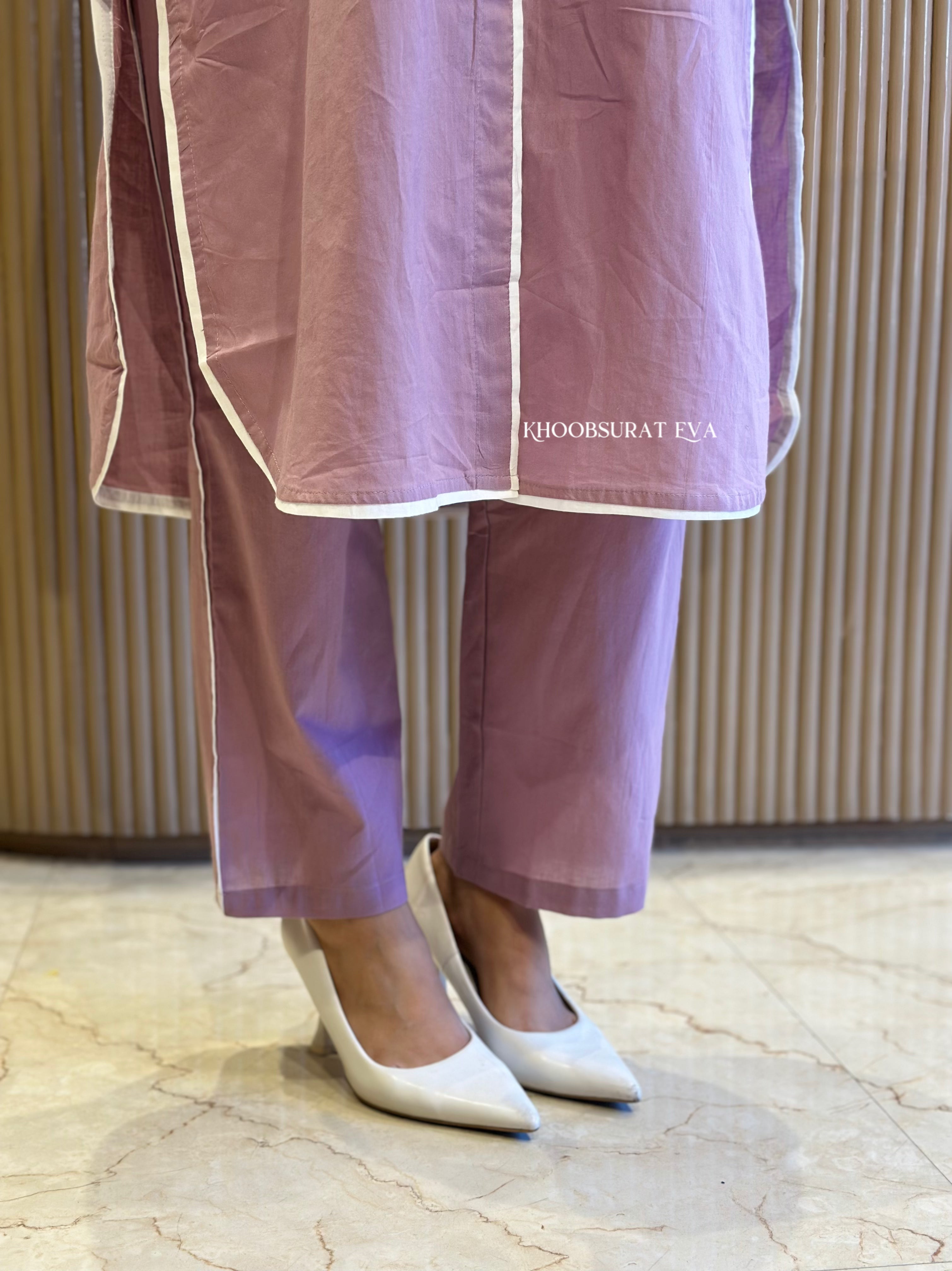 Perfect Pairing Purple Kurta Set