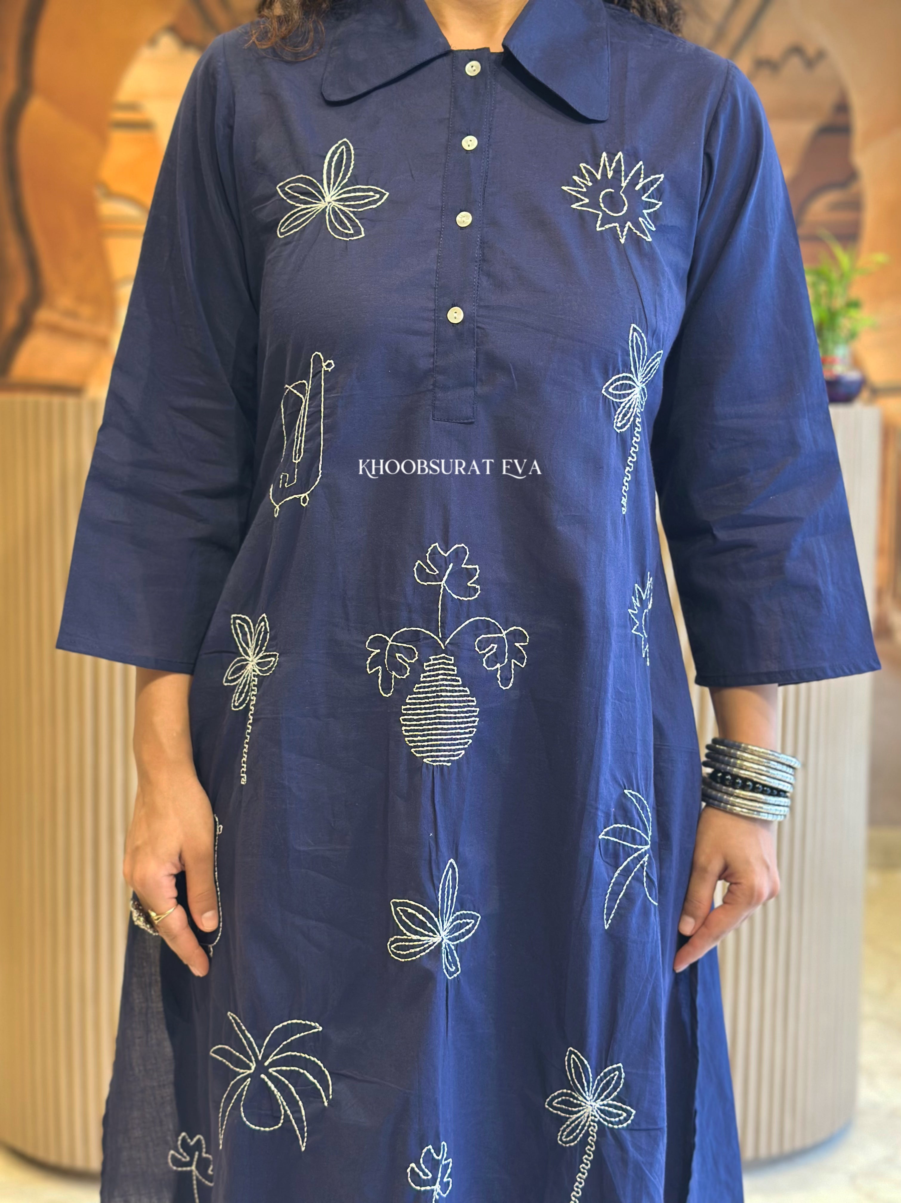 Lucid Dreaming Blue Kurta Set