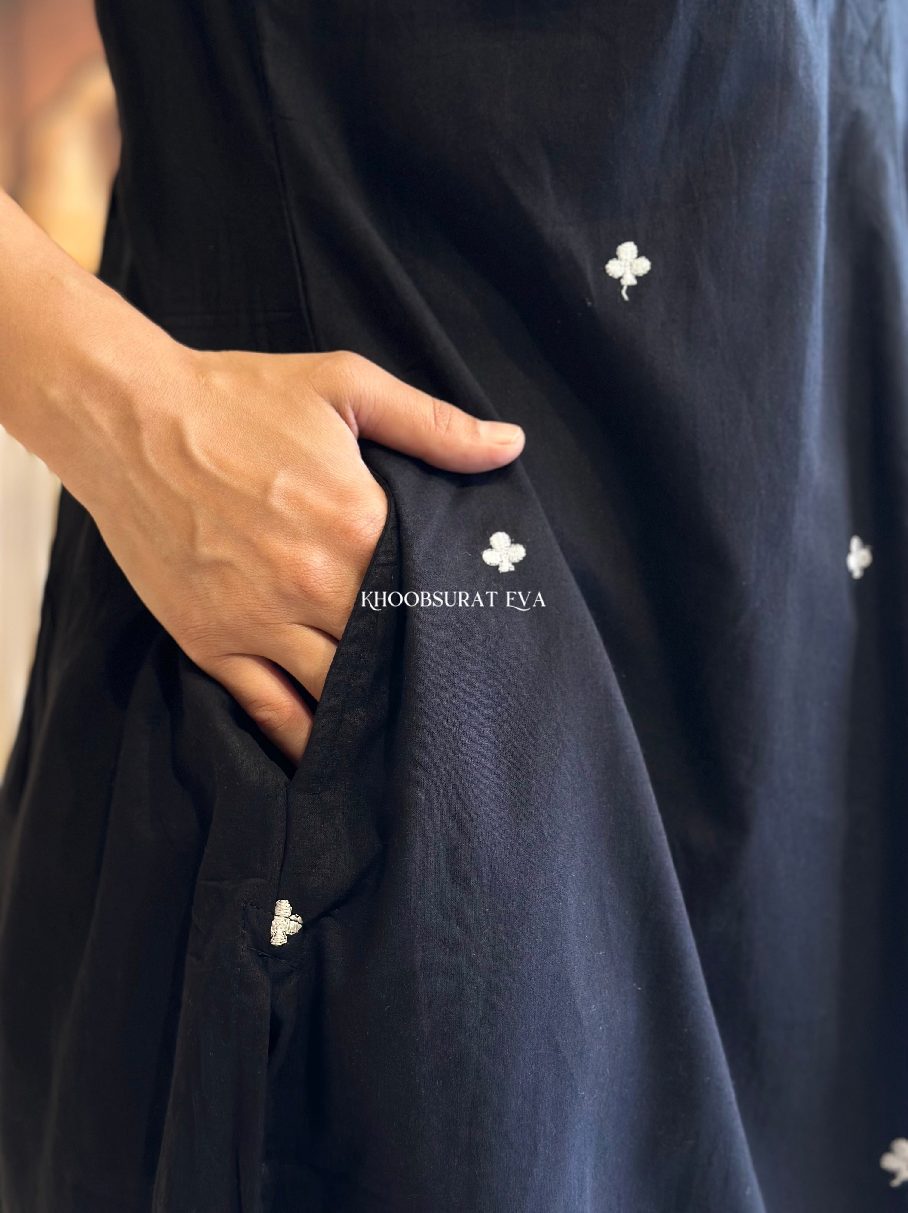 Colors Queen Black Kurta Set