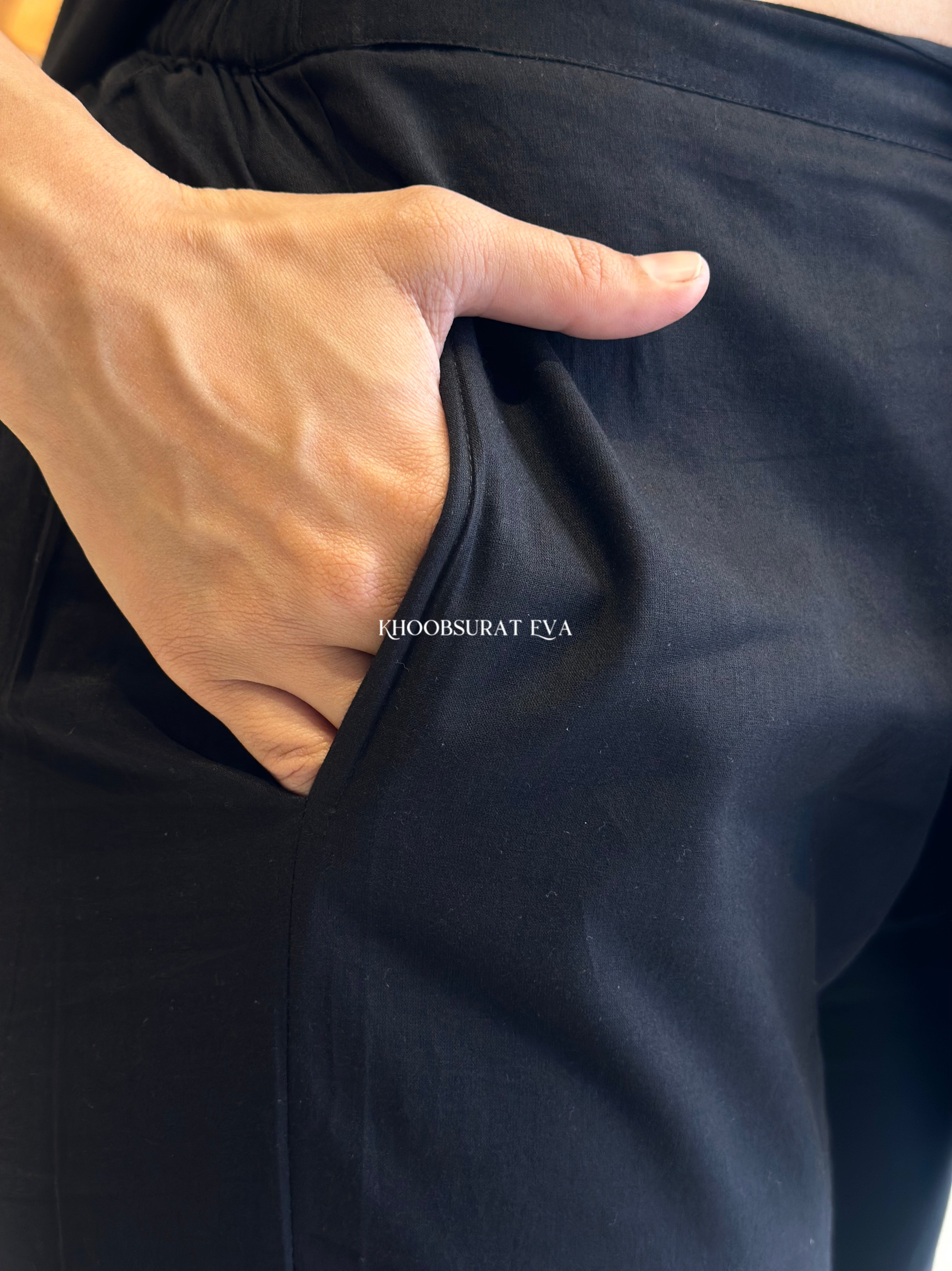 Everlasting Rich Black Kurta Set