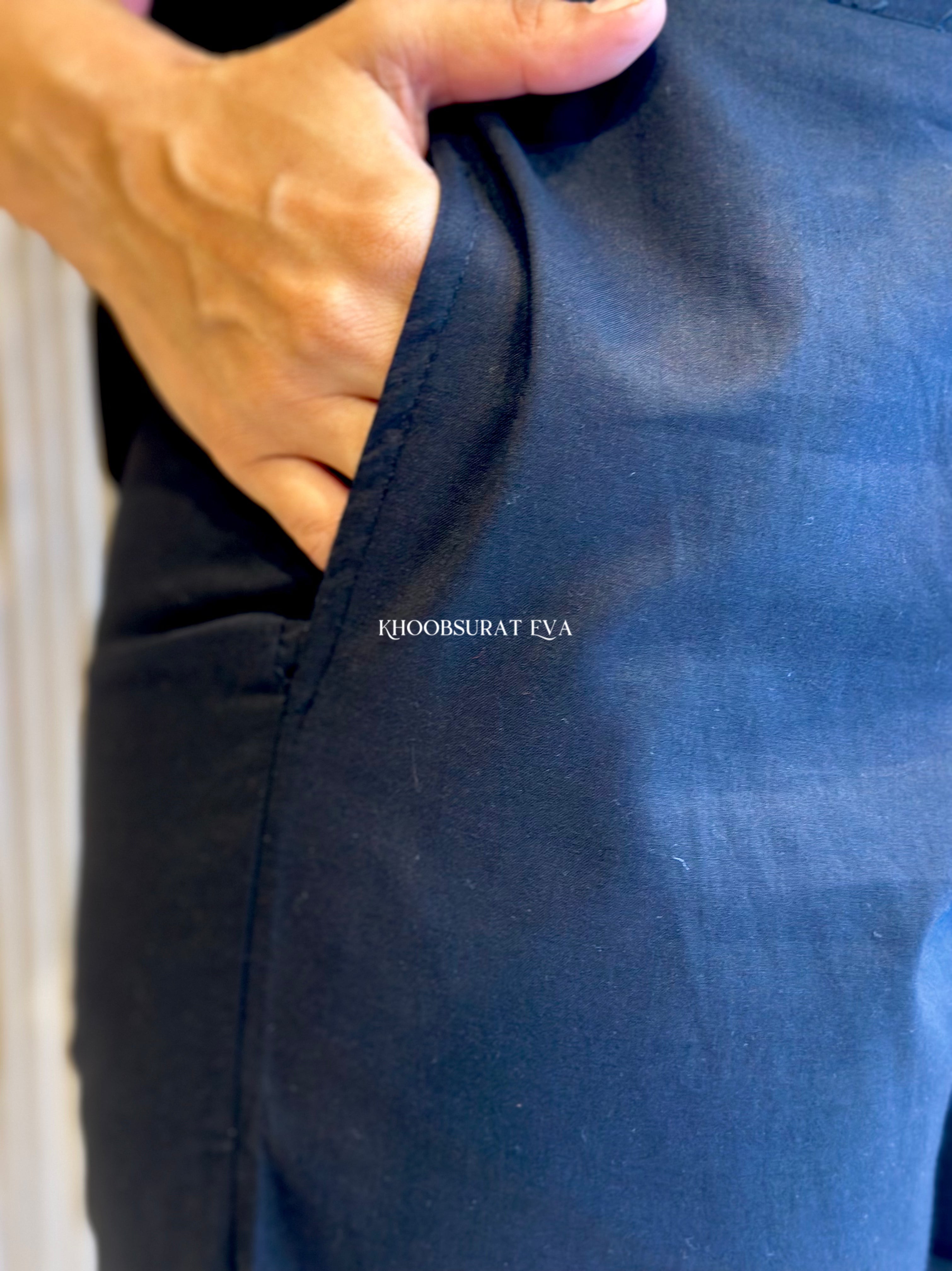 DUBAI BLING BLACK COORD SET