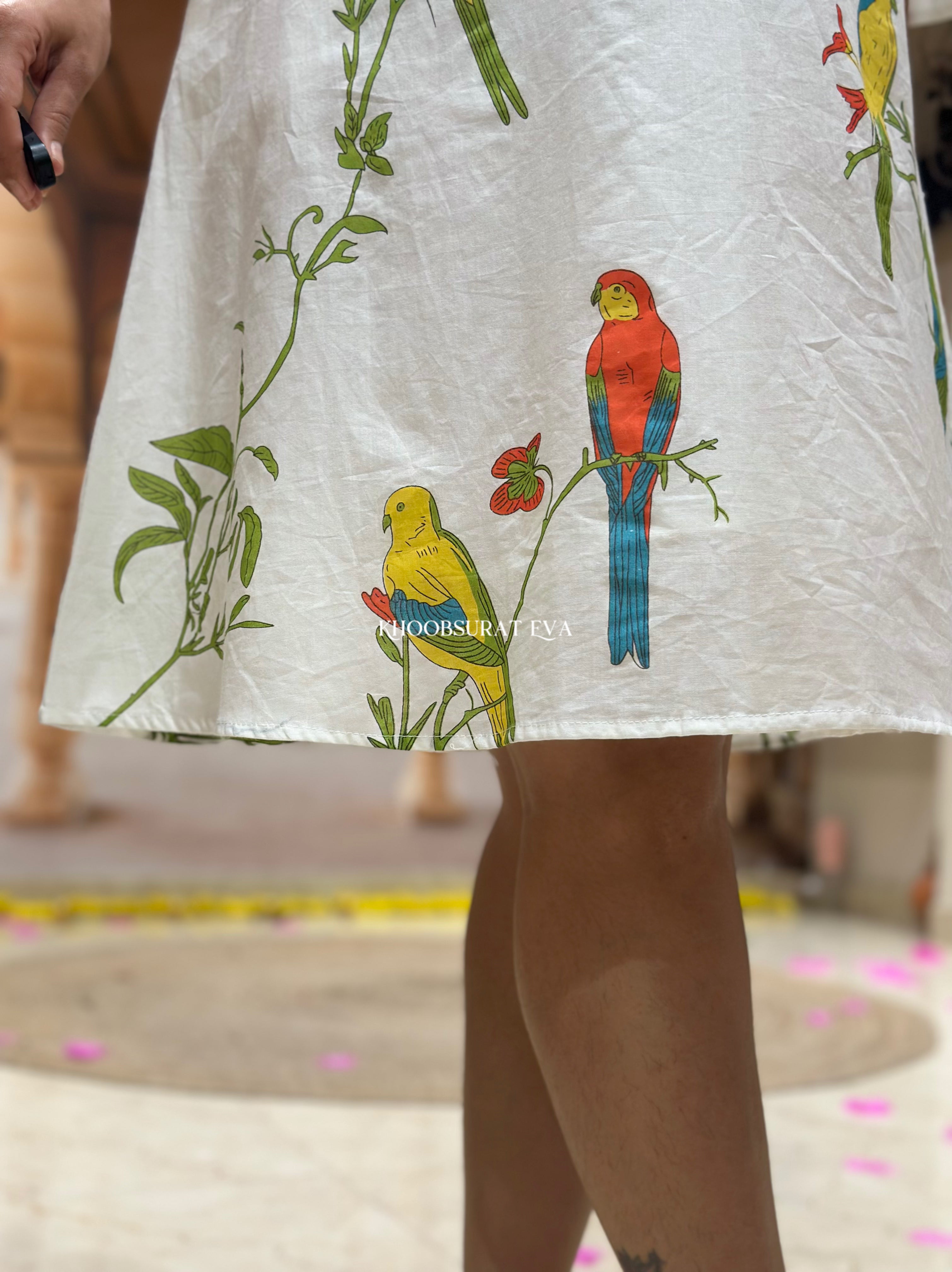 Casual Yellow Cotton Dress