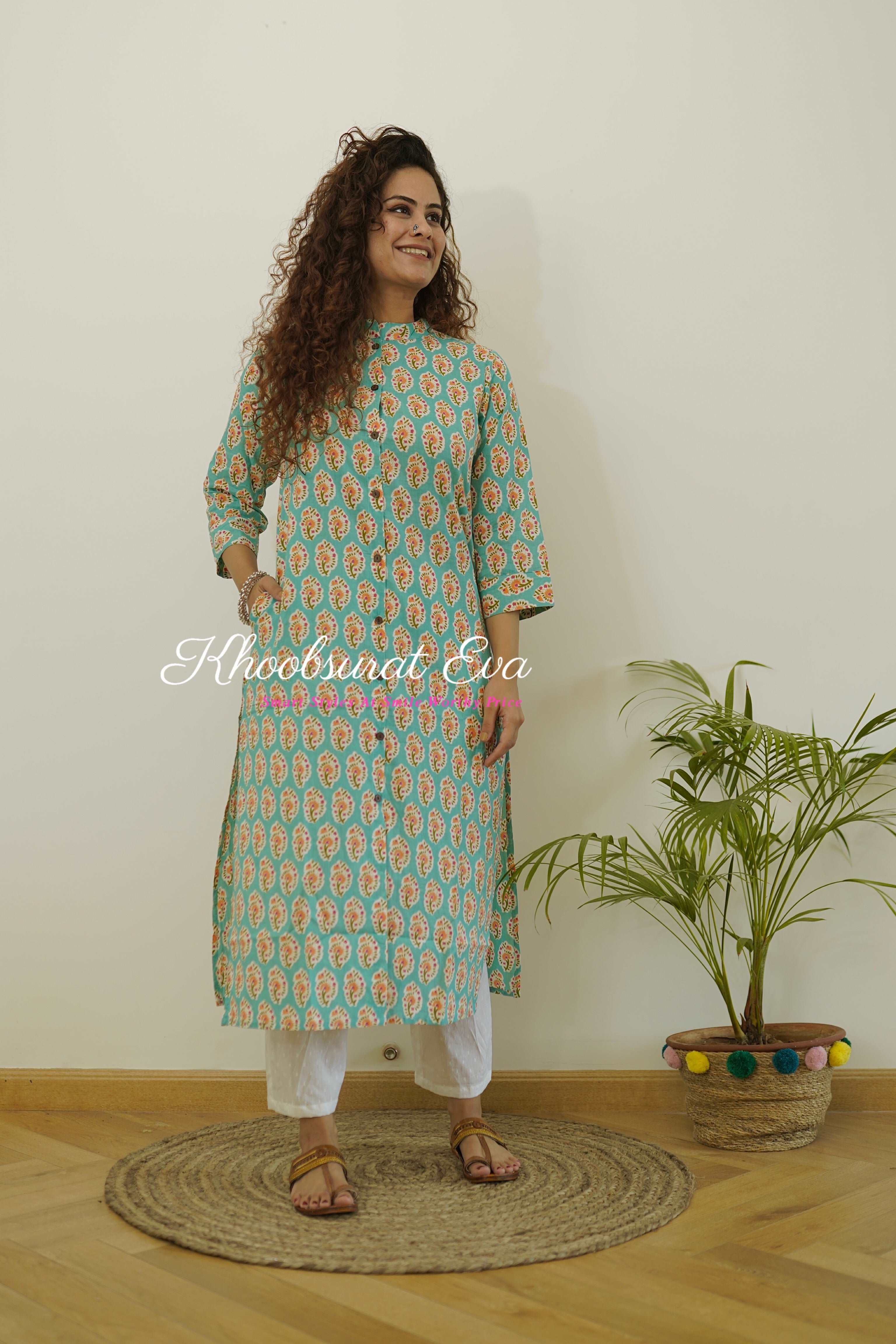 Block Print Jaipur Cotton Kurta
