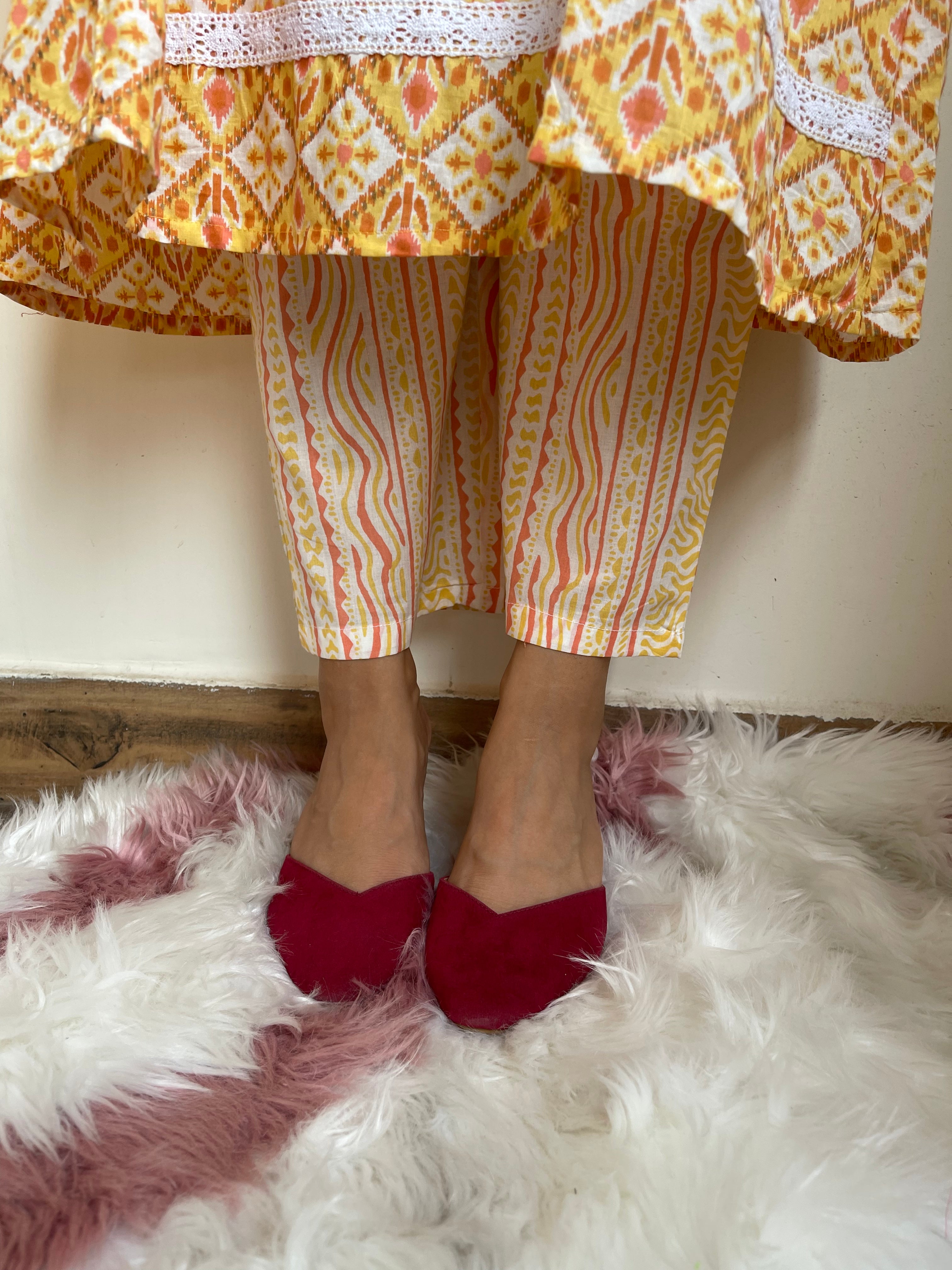 Buy latest range of Women Orange Salwar Suit