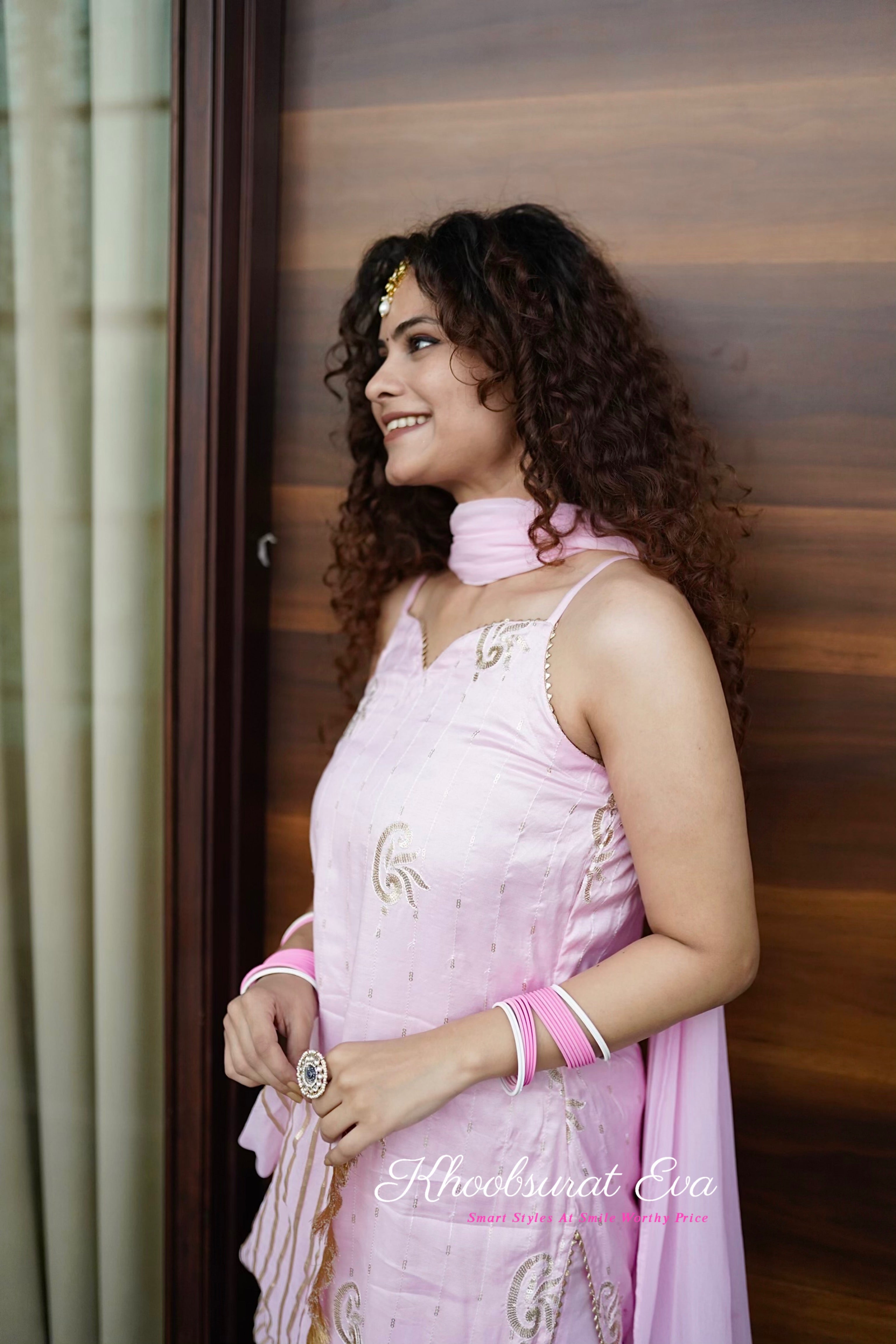 Pastel Pink Sharara Set