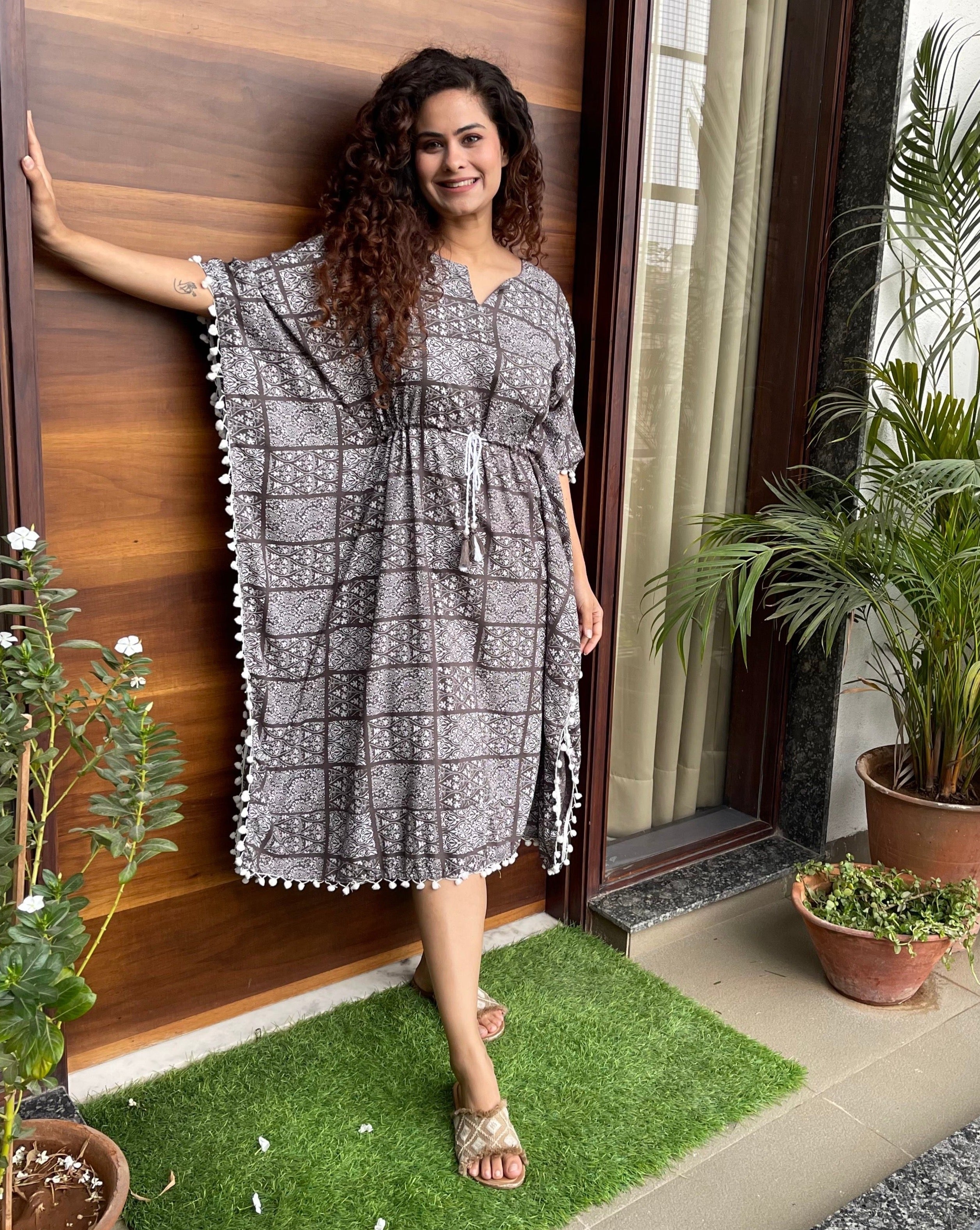 Earthy Escape Cotton Kaftan