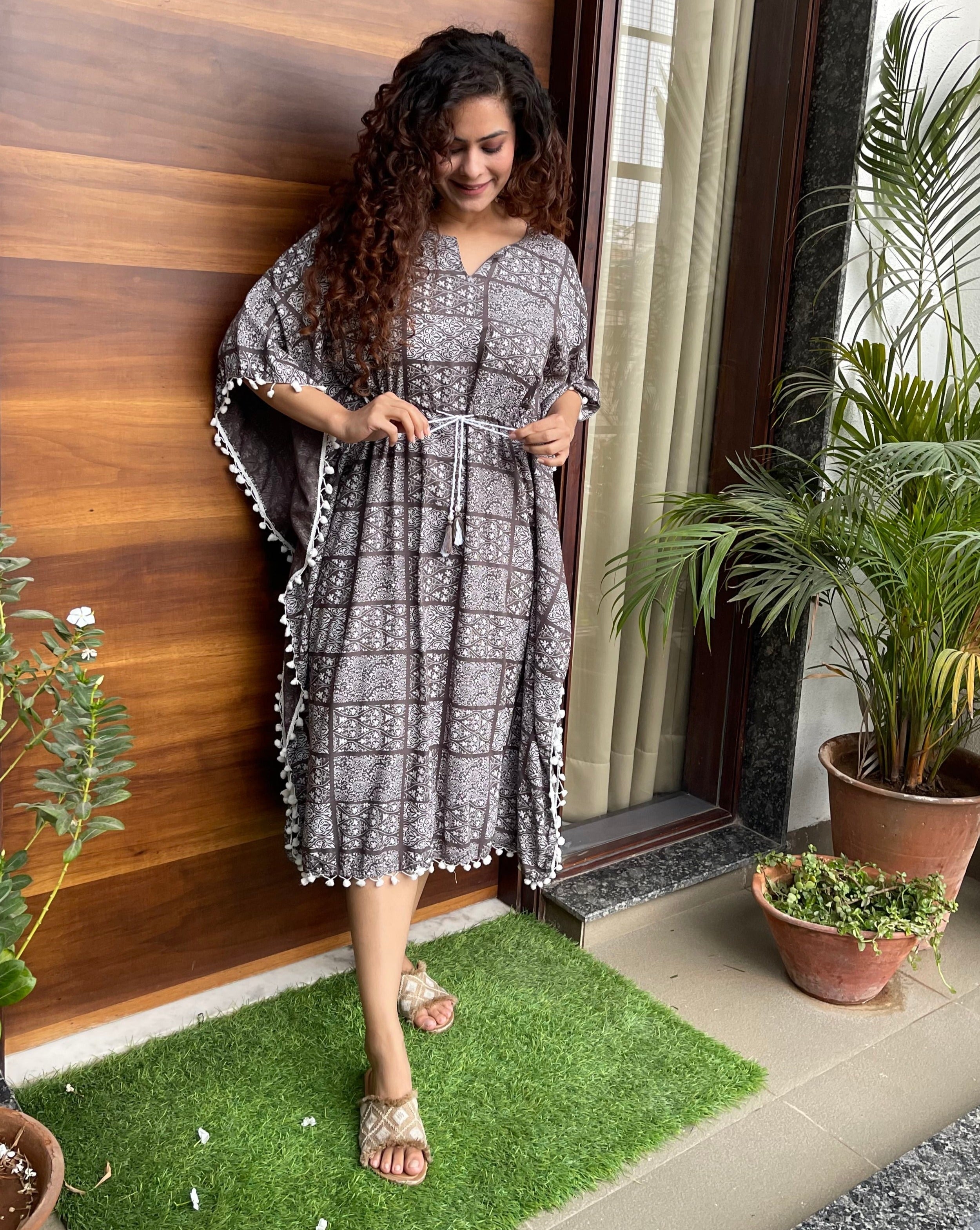 Earthy Escape Cotton Kaftan