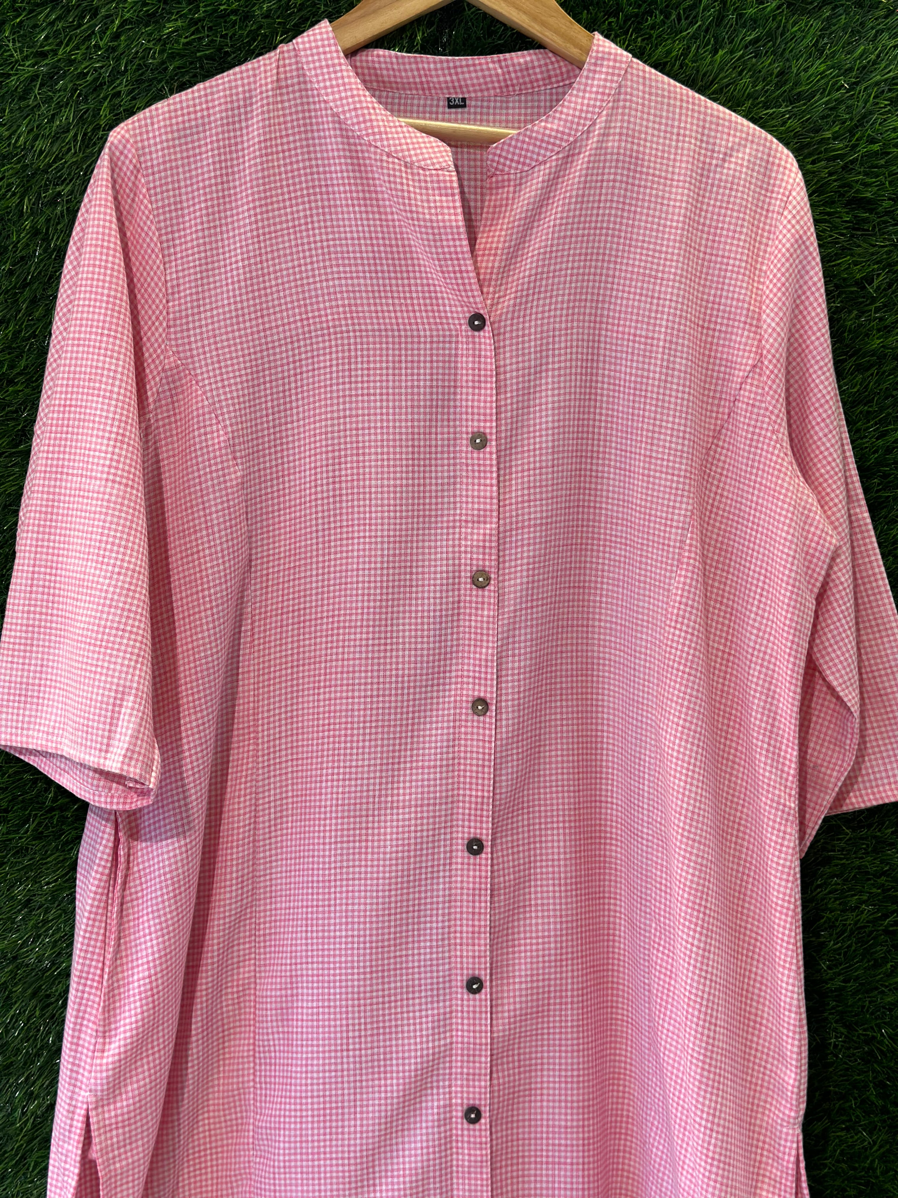PINK PRINTED WOMEN KURTA