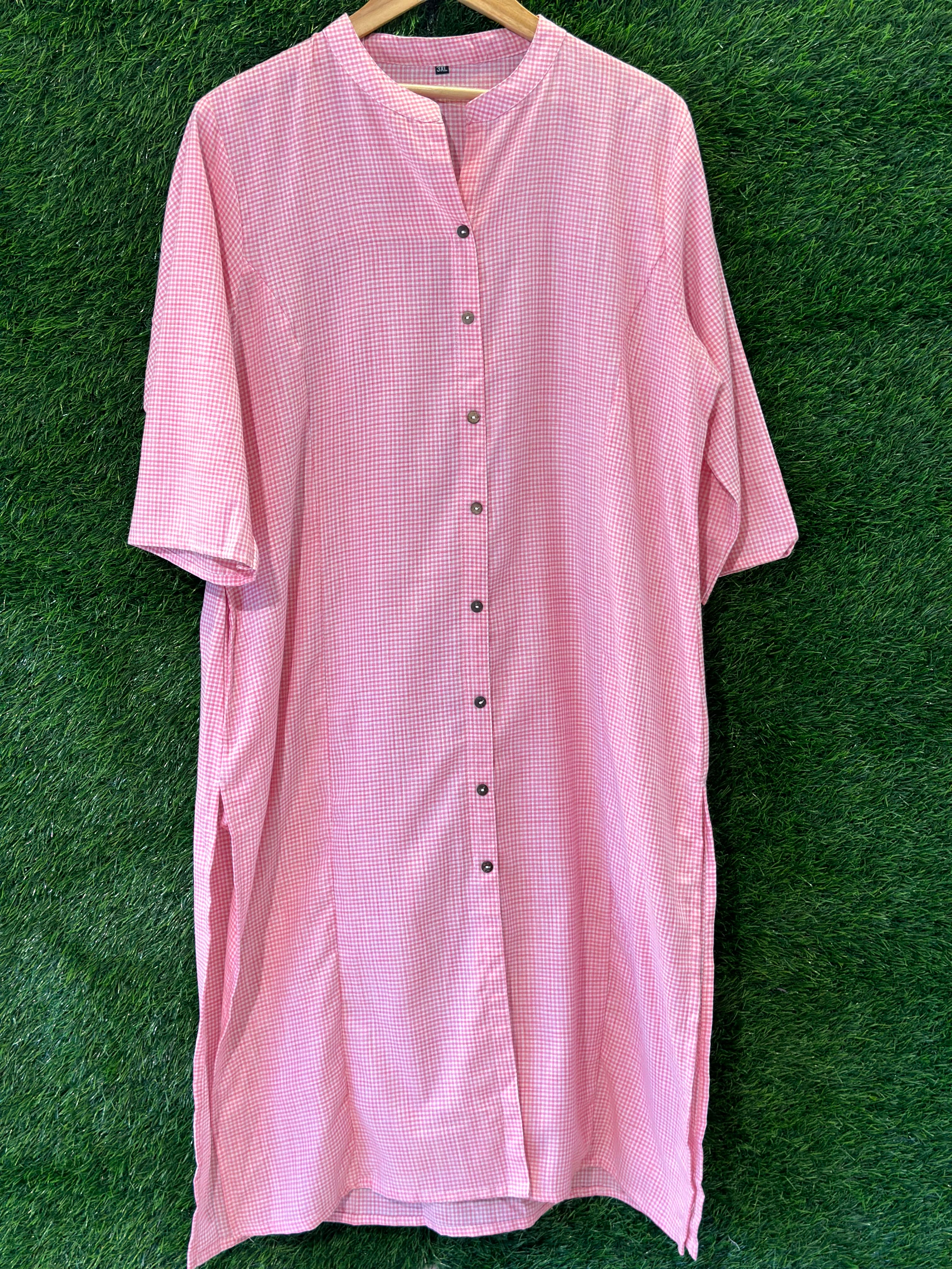 PINK PRINTED WOMEN KURTA