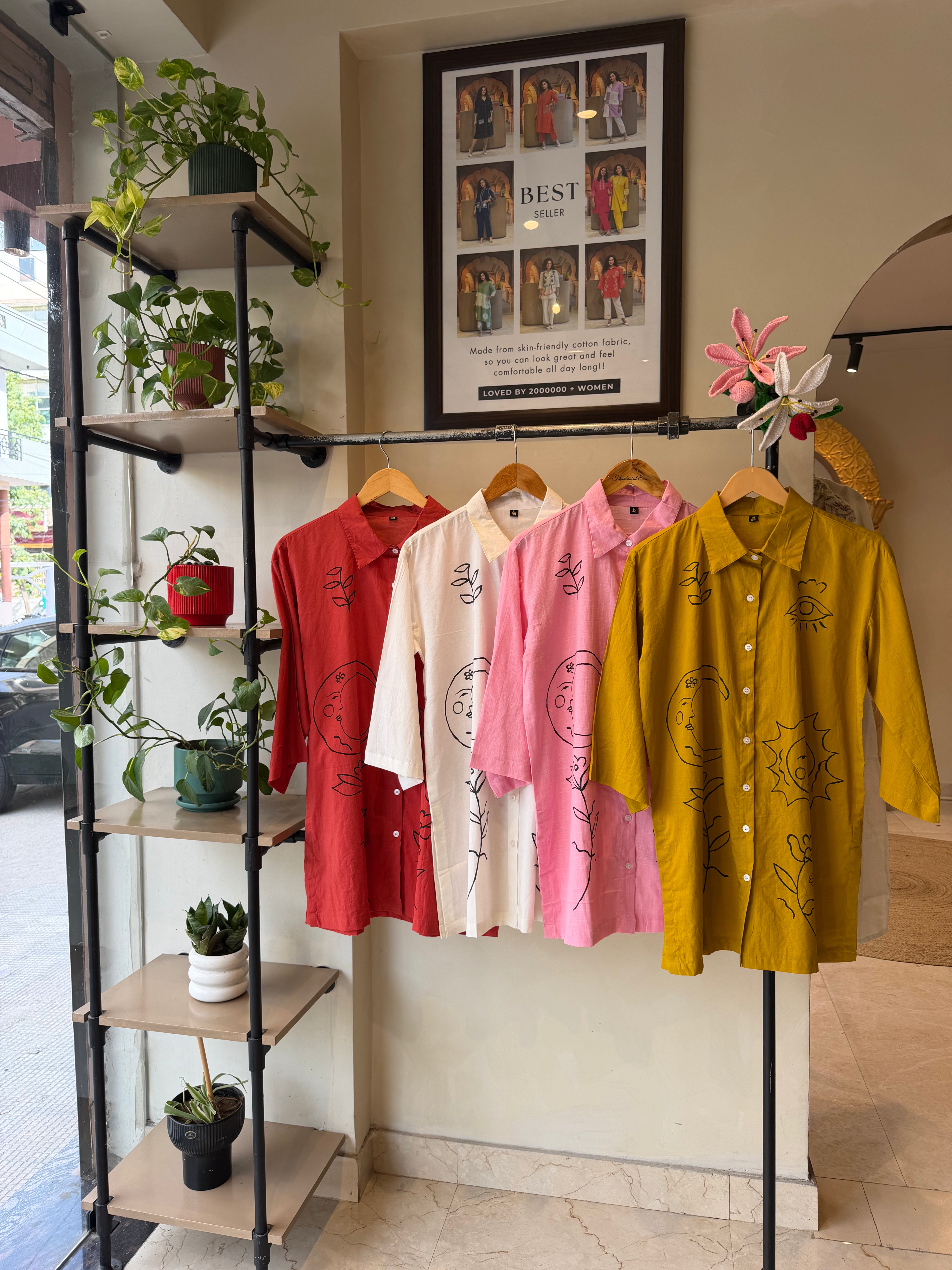 Pink Cotton Shirts