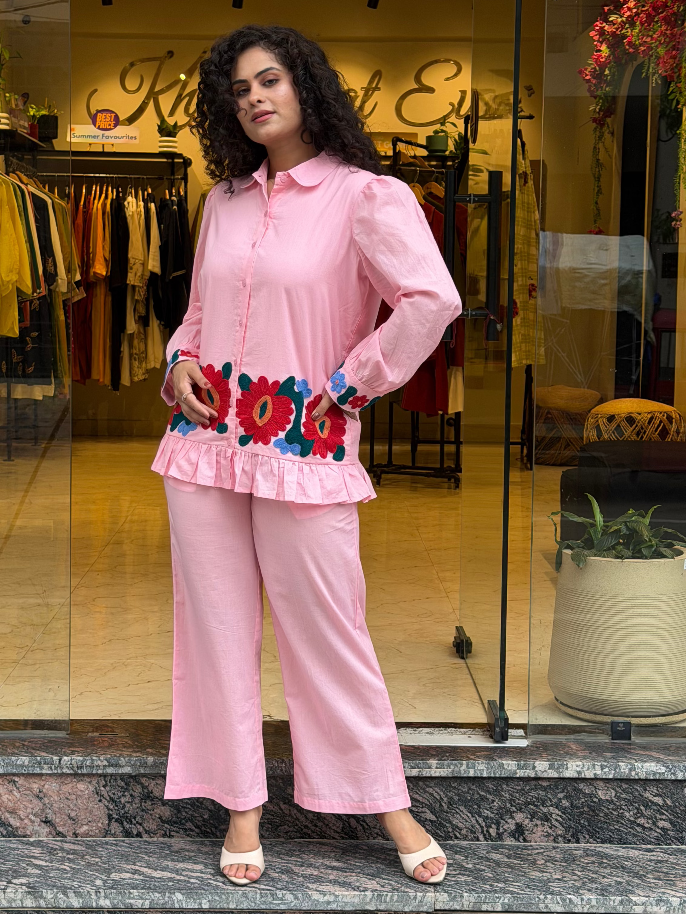 Pink Mist Cotton Coord